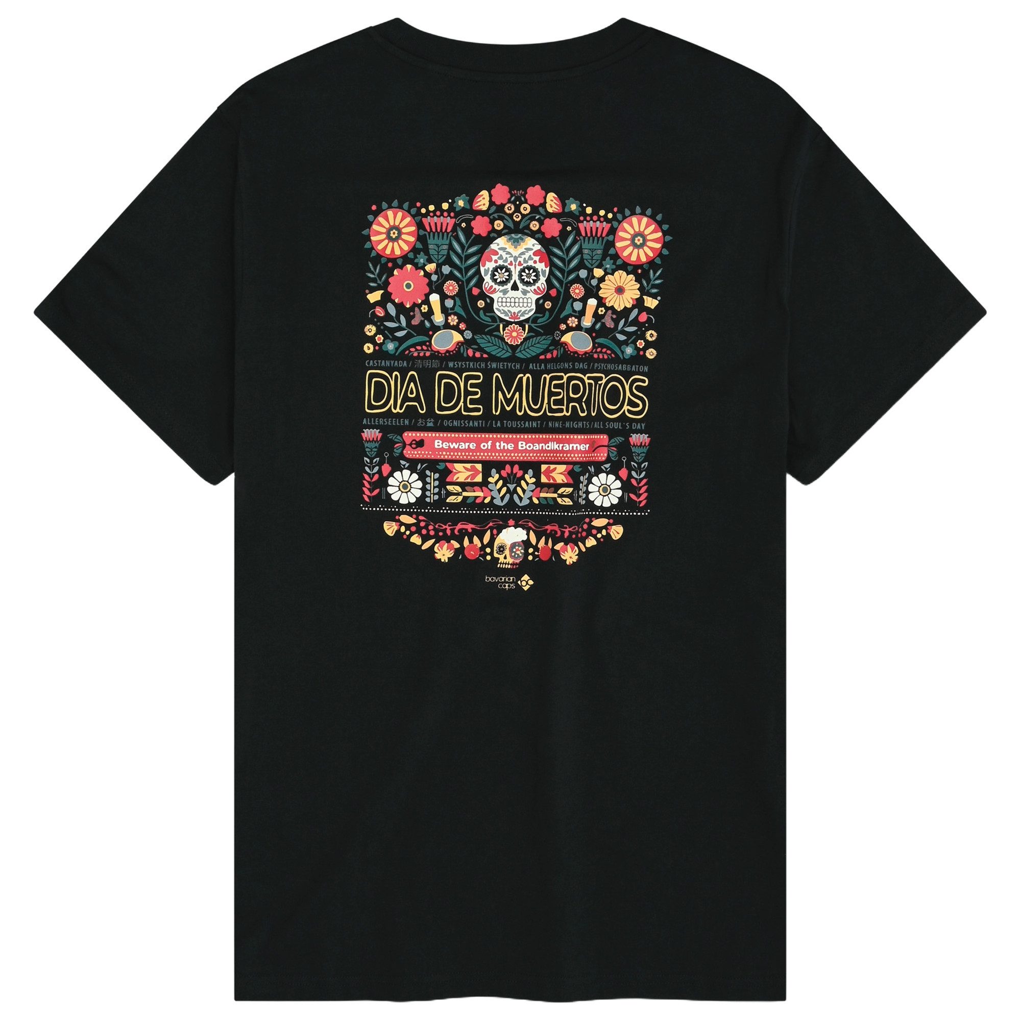 Bavarian Caps T-Shirt Bavarian Caps T-Shirt "Dia de muertos" - schwarz (T-S günstig online kaufen