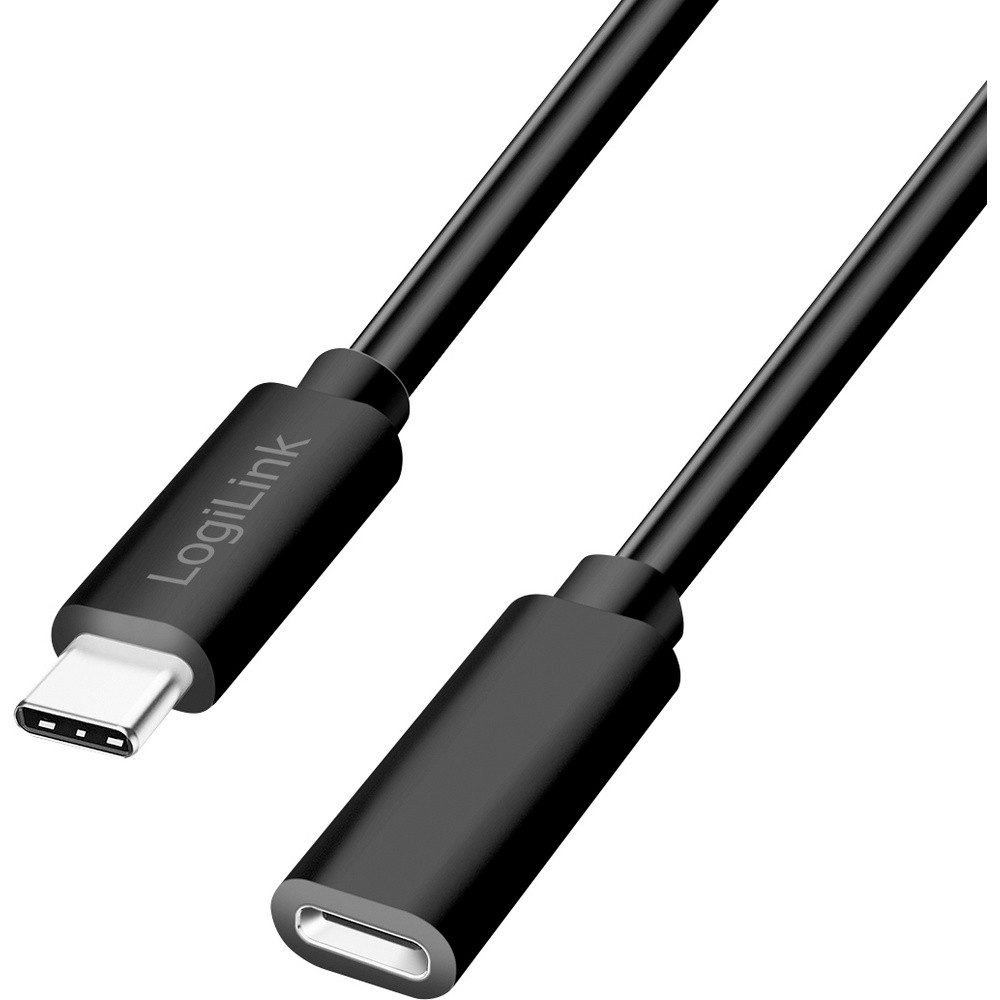 LogiLink USB-C® Kabel USB 2.0 USB-C® Stecker, USB-C® Buchse 2.00 m Sch USB-Kabel
