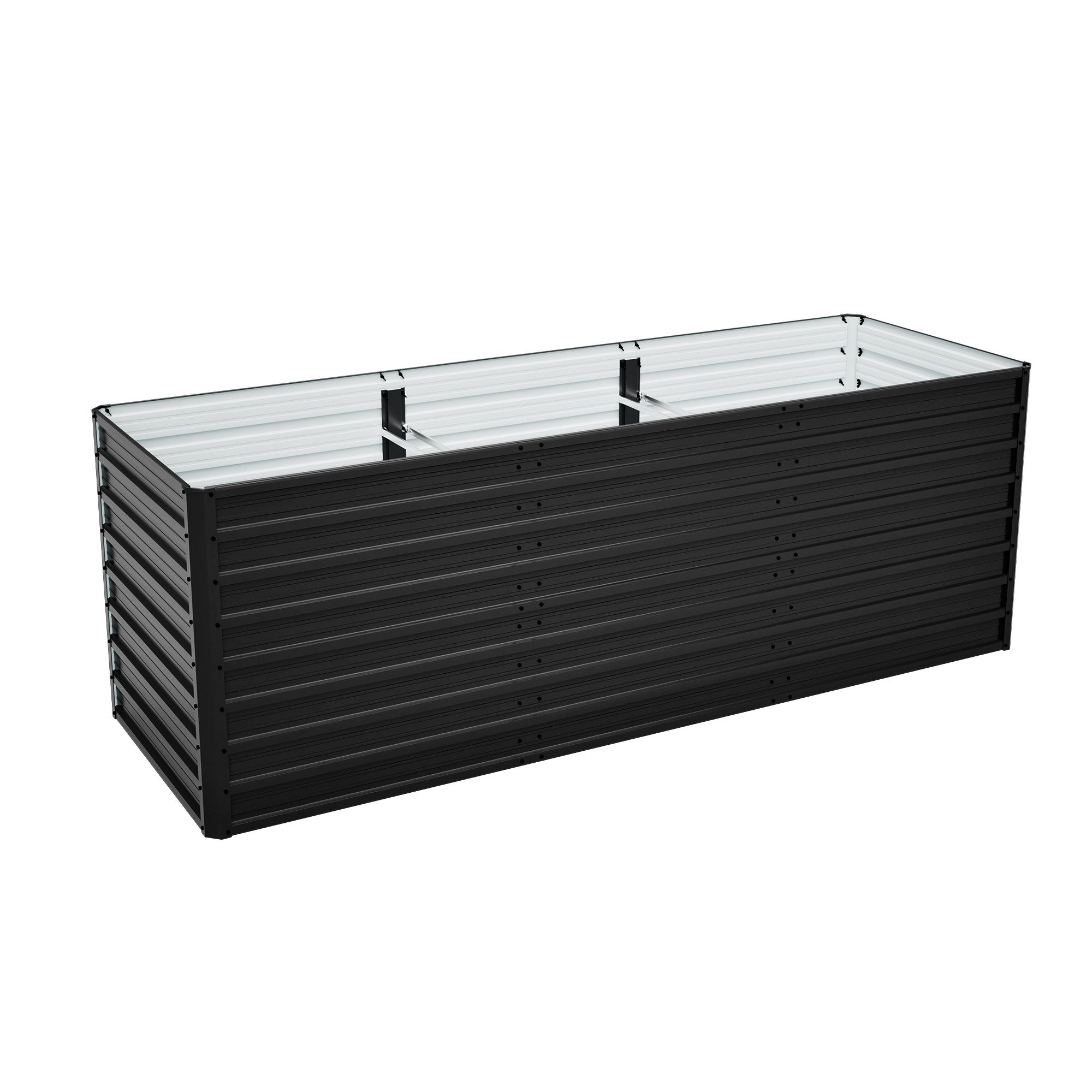 Hochbeet Hochbeet Metall238x82x80cm Gartenbeet Anzuchtbeet Pflanzkasten