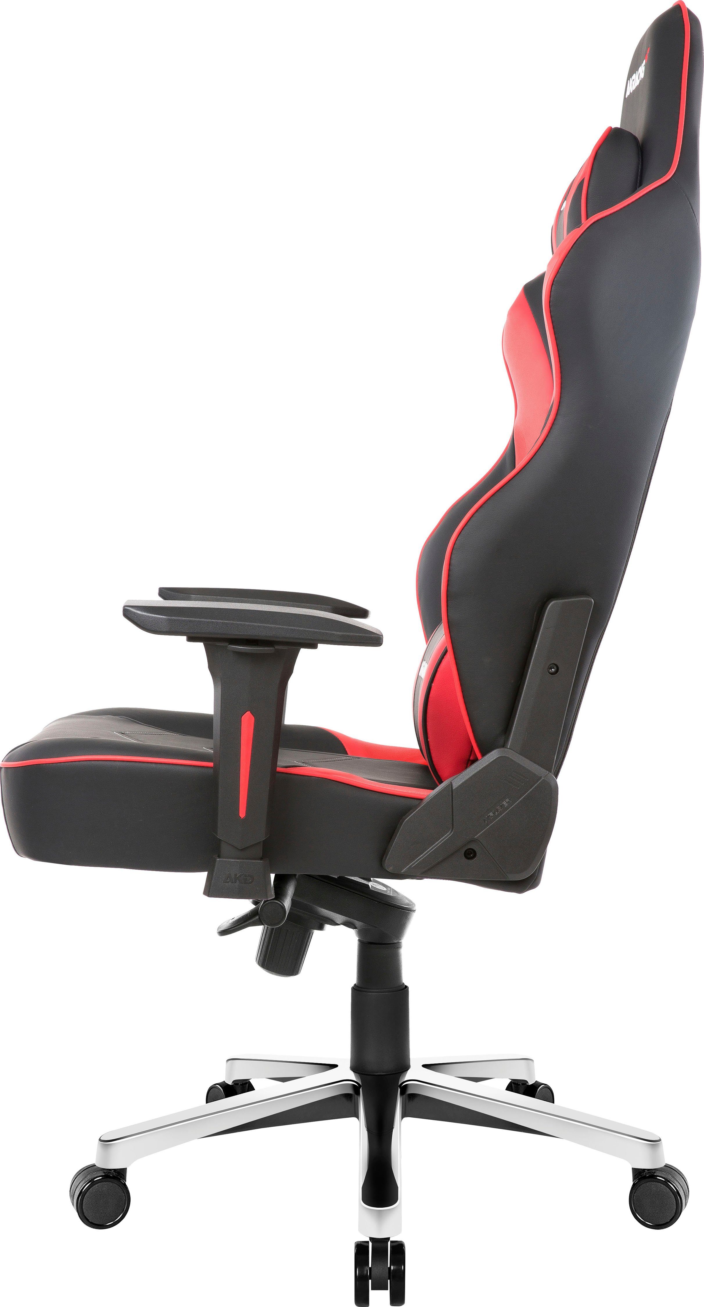 AKRacing Gaming-Stuhl "AKRACING Master hochwertiges für schwere rot Max" ergonomisch, Bürostuhl Personen große Kunstleder, und höhenverstellbar