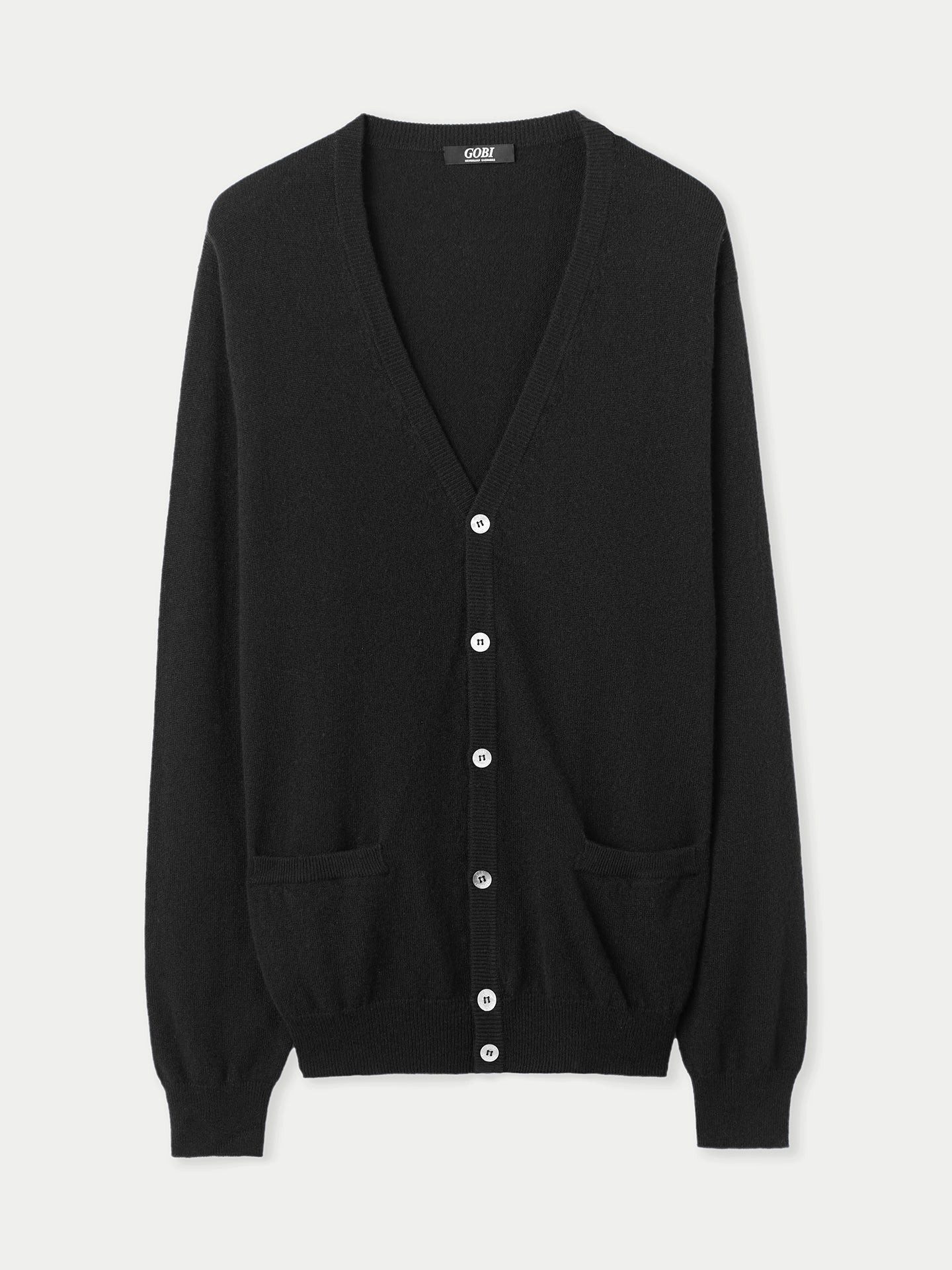 GOBI Cashmere Cardigan V-Ausschnitt Kaschmir Strickjacke mit Knöpfen