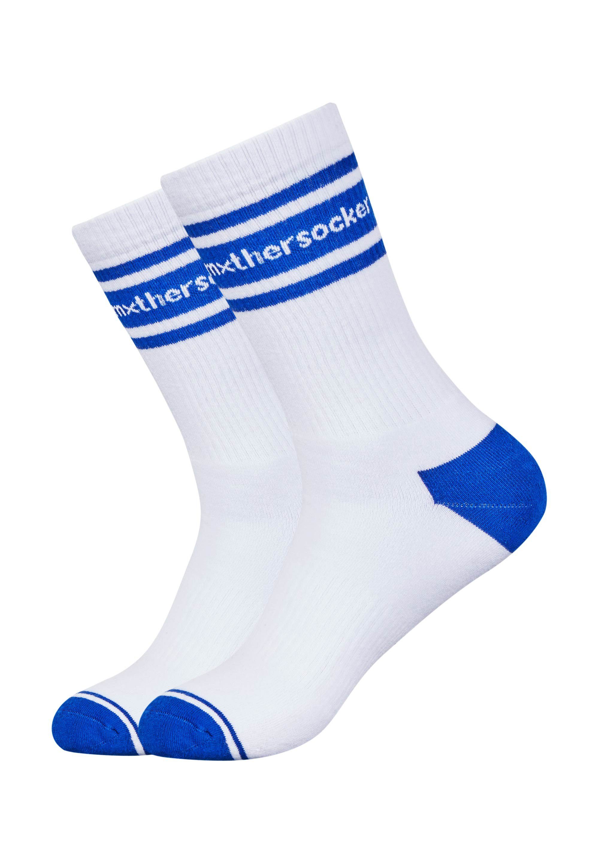 (3-Paar) weiß CLASSIC mit - Socken Markenschriftzug EIGHT EIGHTY trendigem Mxthersocker