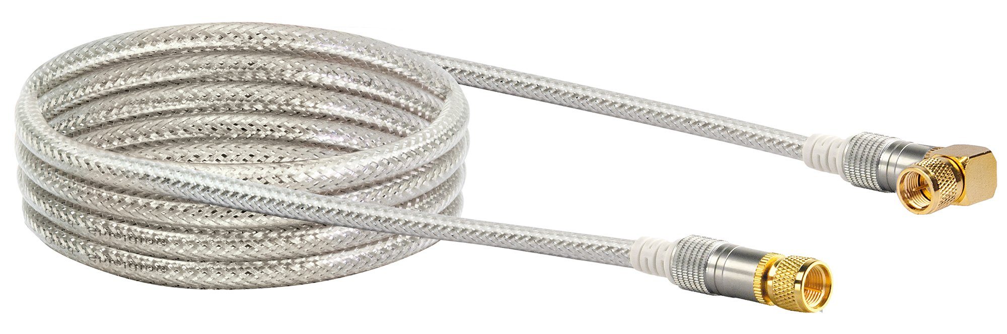 Schwaiger KVCWHD30 532 SAT-Kabel, F-Stecker, F-Winkelstecker, (300 cm), 4-fach geschirmt
