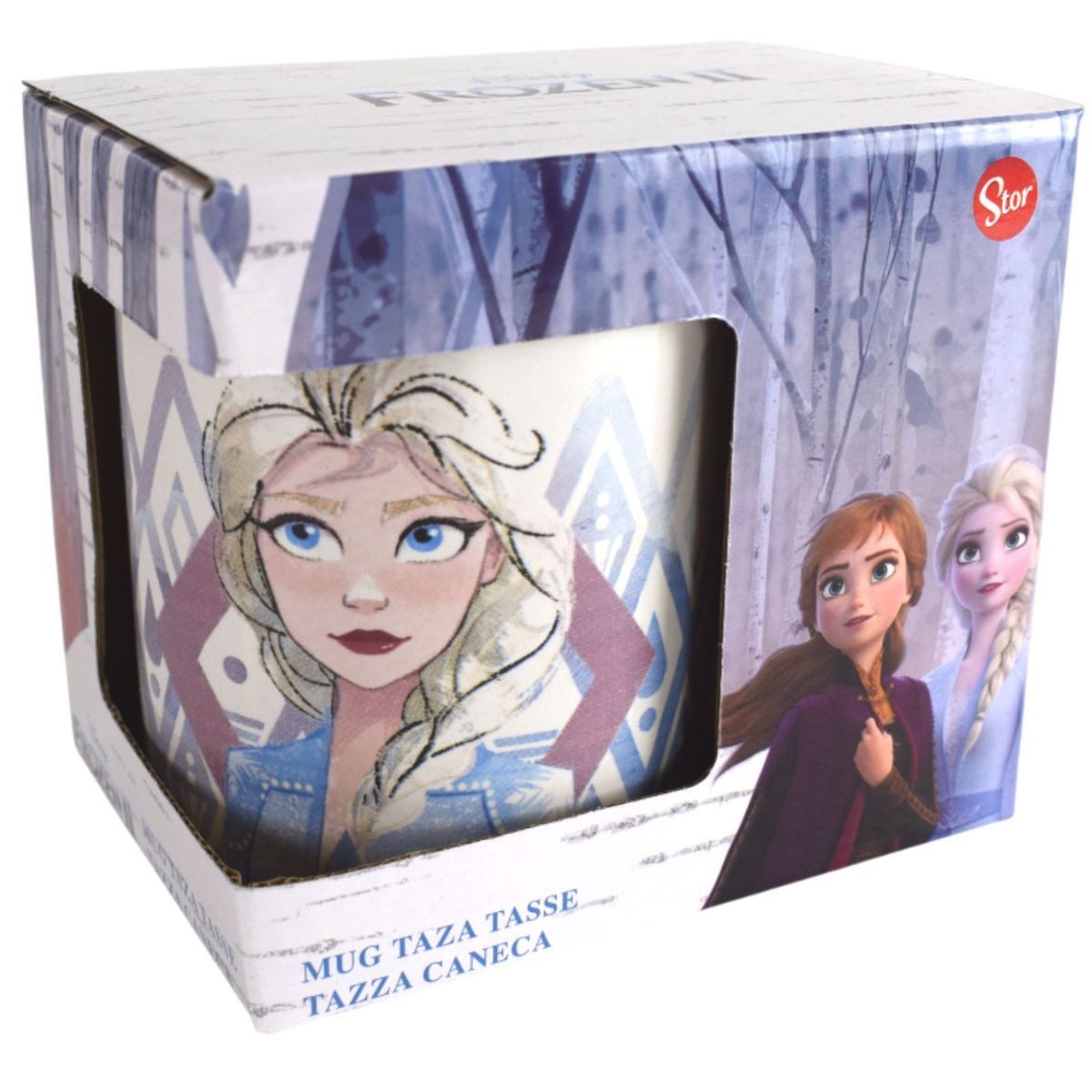 Stor Tasse Tasse Frozen Motiv 325ml aus Keramik Anna & Elsa Kindertasse Mädchen, 1-tlg., Keramik, authentisches Design
