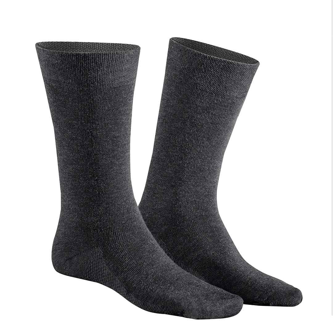 Hudson Basicsocken DRY COTTON (1-Paar) Feuchtigkeitsregulierende Herren Socken Grau-mel. 0550