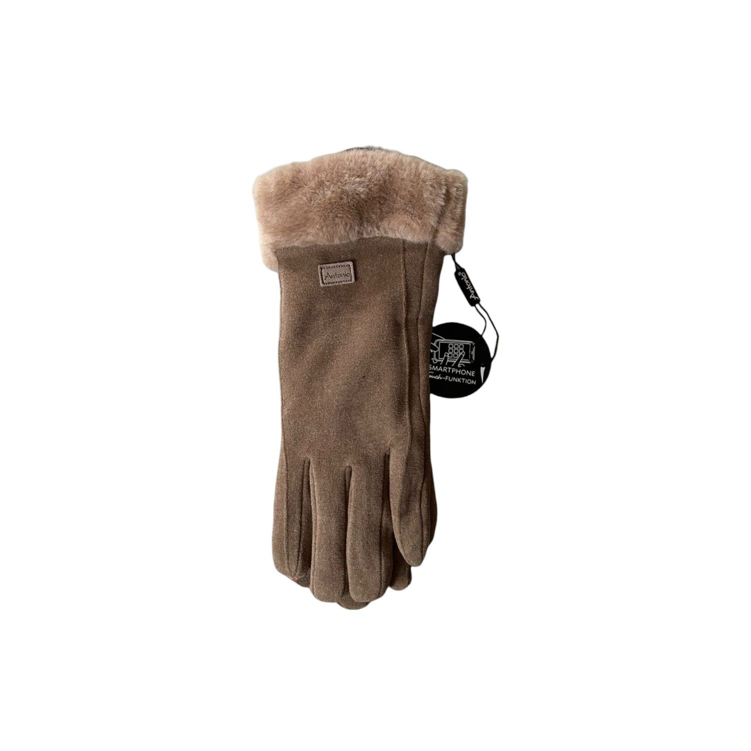 Antonio Strickhandschuhe Wildlederoptik "NY Style" Suede günstig online kaufen