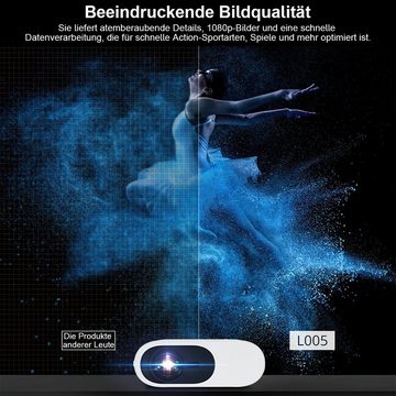 Welikera 10000 LM Tragbarer 4K Android Projektor,Full HD Heimkino-Erlebnis Beamer (10000 lm)