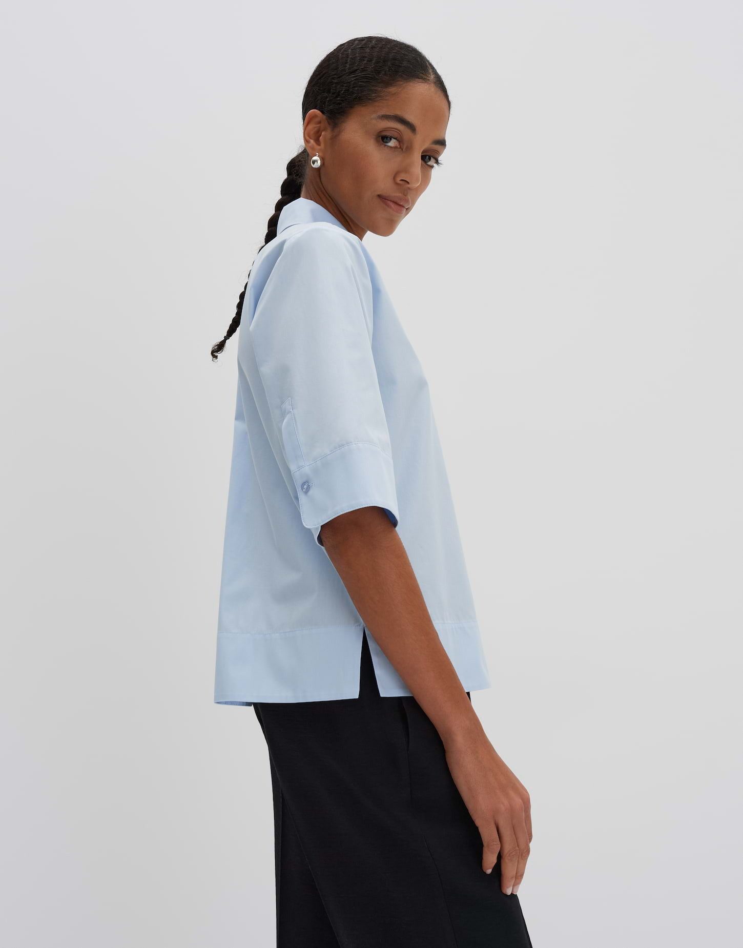 someday Hemdbluse ZARBA BUTTON UP Regular aus Baumwollpopeline