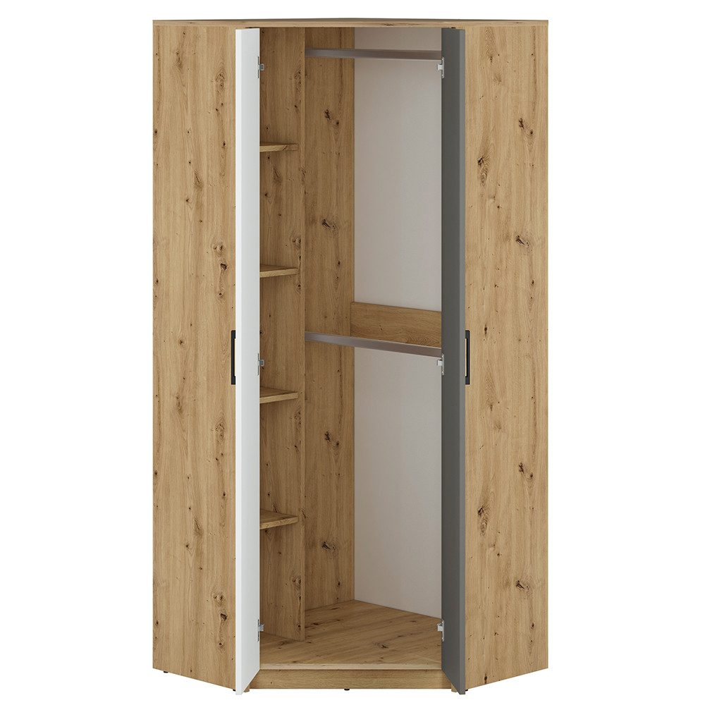 Lomadox Eckschrank FYLI-131 Artisan Eiche Nb. günstig online kaufen