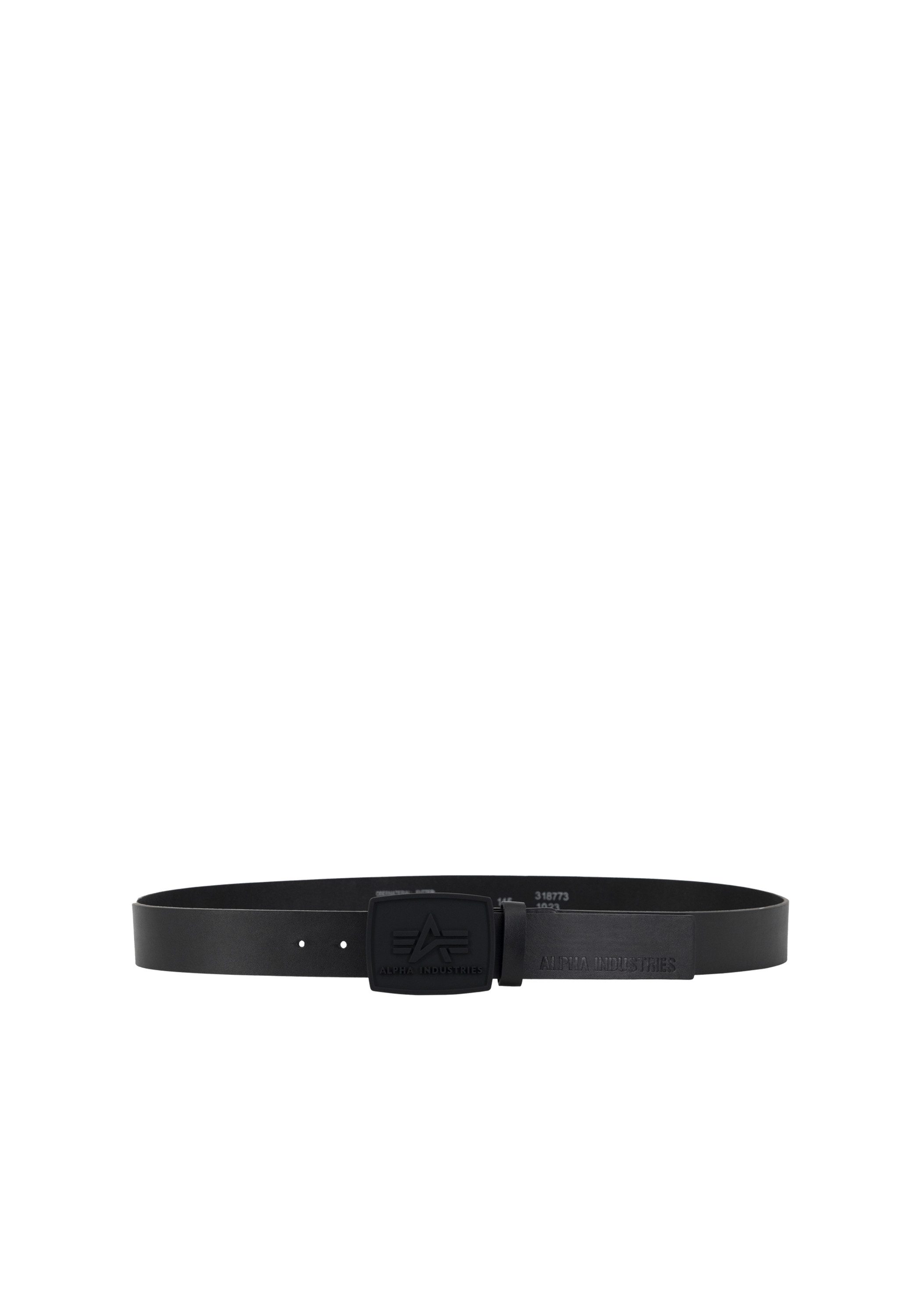 Alpha Industries Ledergürtel All Black Belt
