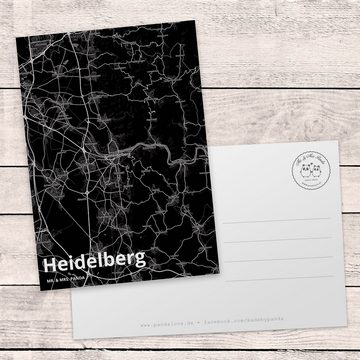 Mr. & Mrs. Panda Postkarte Heidelberg - Geschenk, Ort, Städte, Einladung, Ansichtskarte, Stadt D