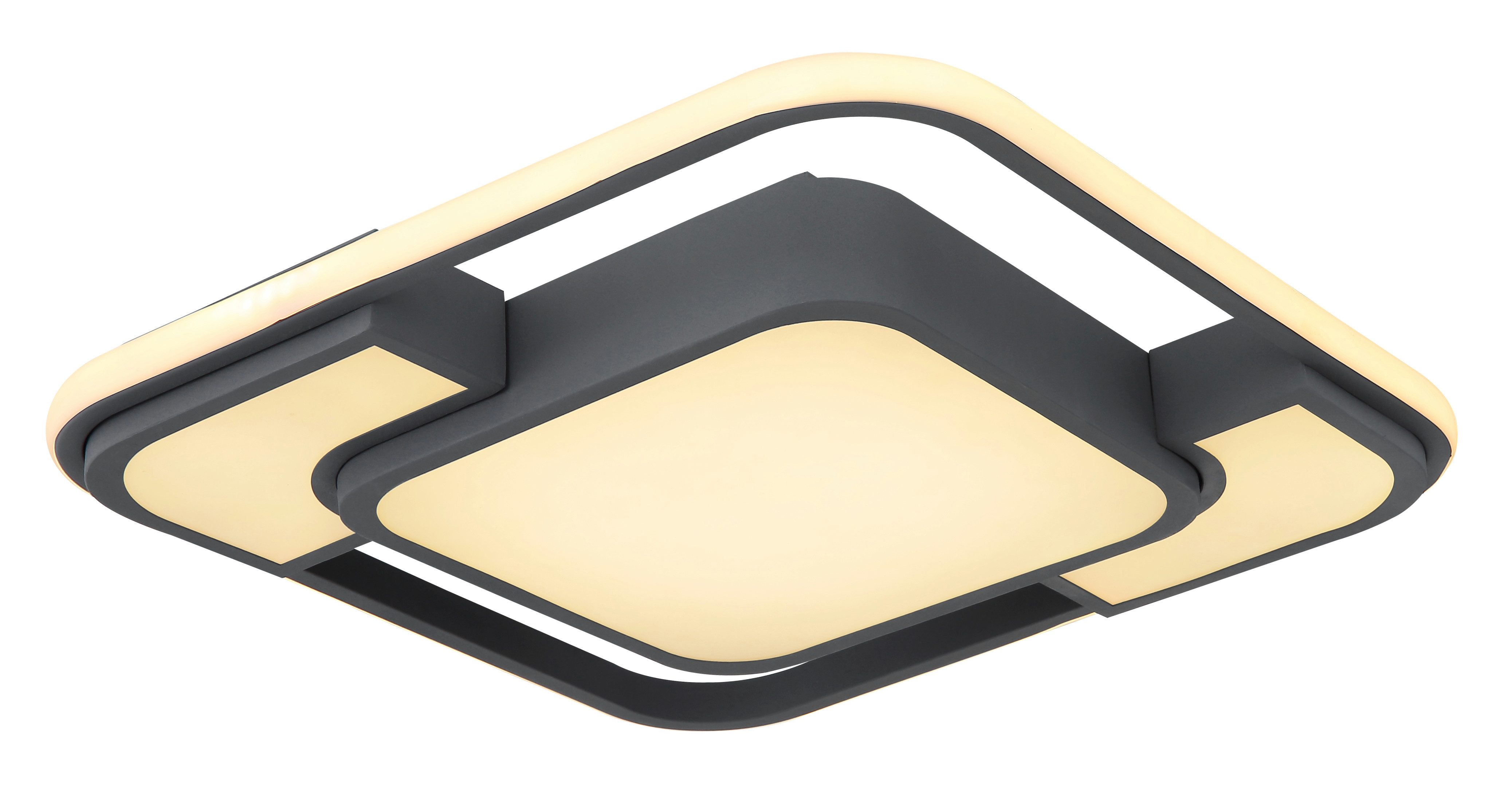 GLOBO LIGHTING LED Deckenleuchte NIRRA, LED fest integriert, Warmweiß, Deckenlampe/Wohnzimmer/Schlafzimmer/modern