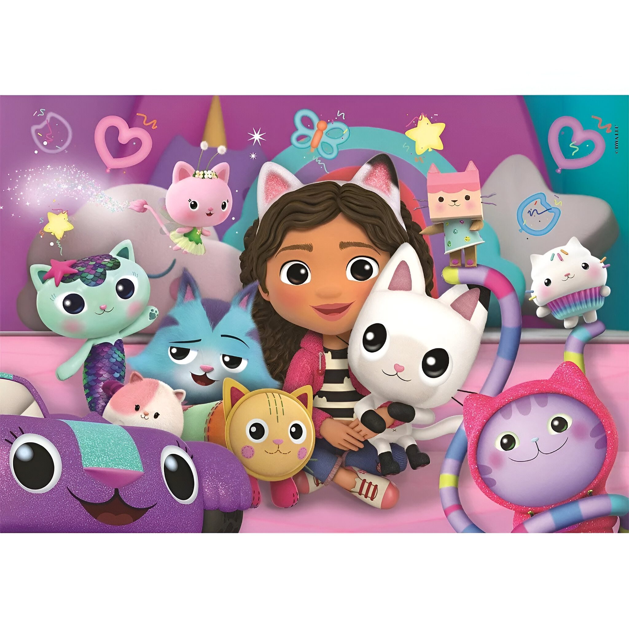 Gabby's Dollhouse Puzzle Gabbys Dollhouse 60 teiliges Kinder Puzzle, 60 Puzzleteile