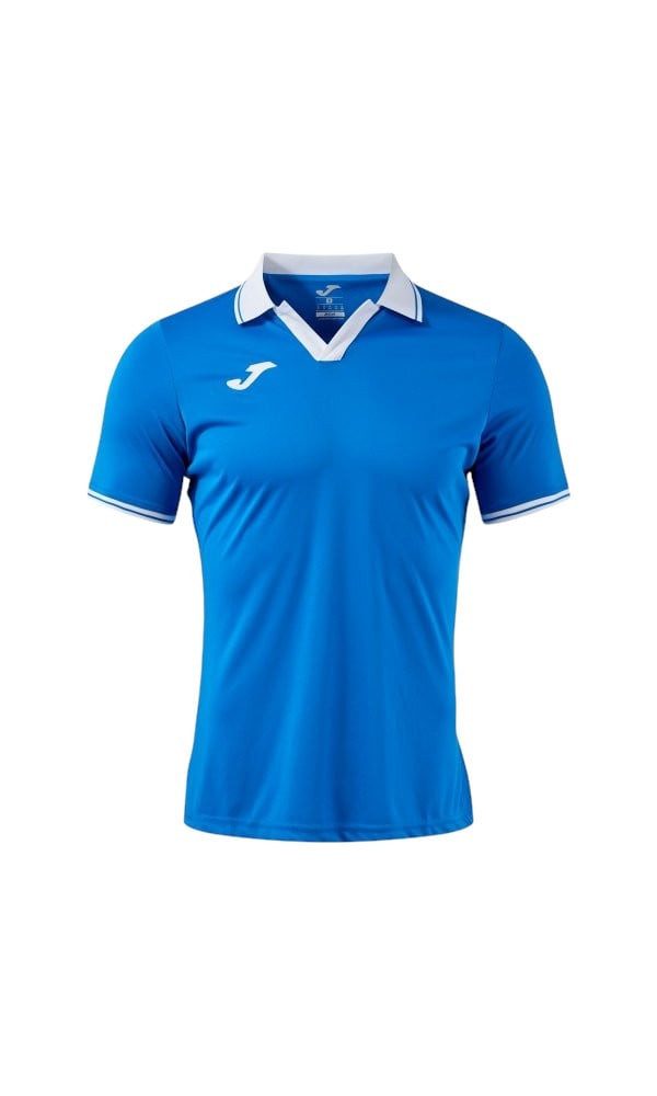 Joma Poloshirt Galaxy (100% rec. Polyester, leicht, atmungsaktiv) royalblau/weiss