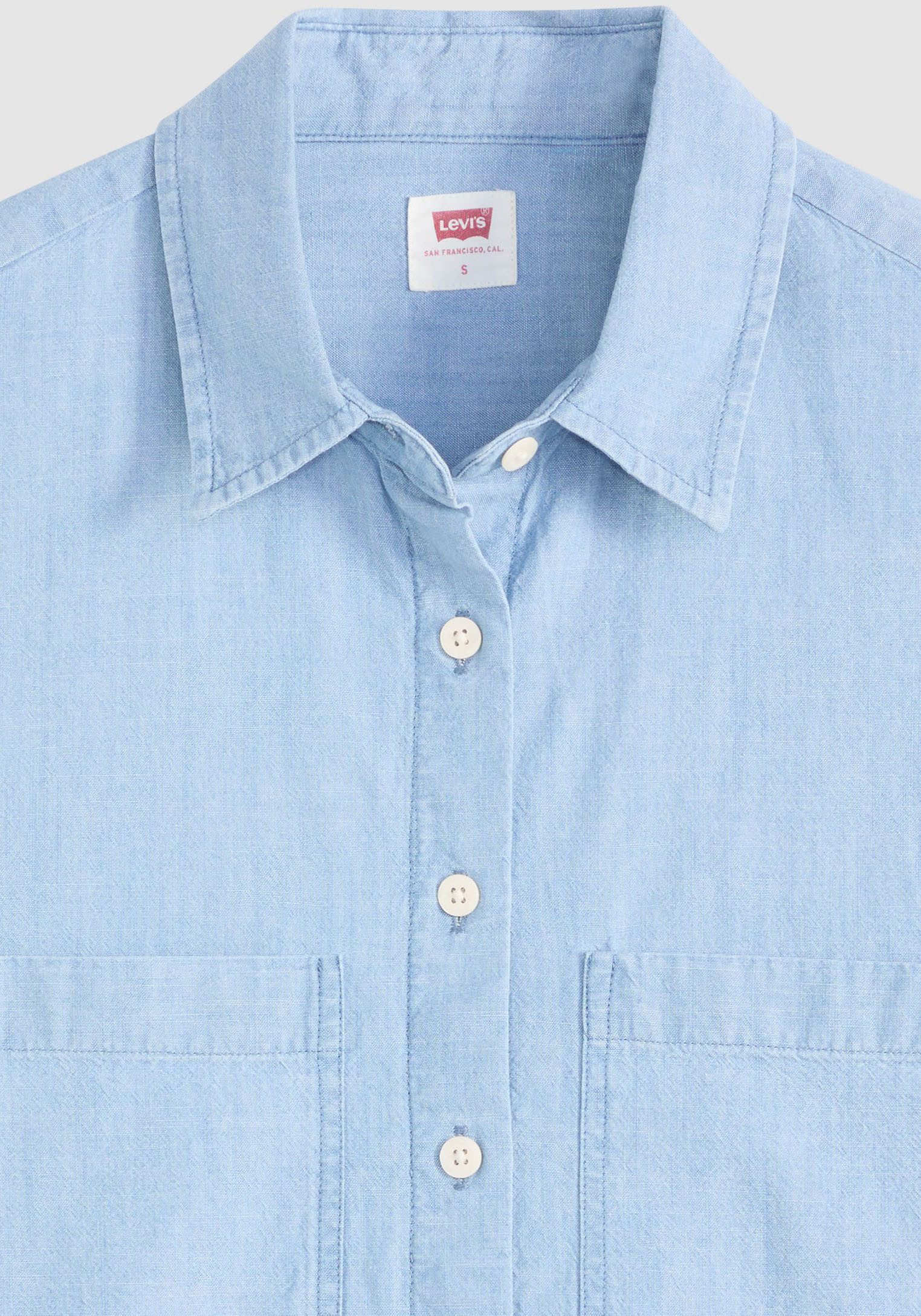 Levi's® Hemdbluse HARLIE SS CROPPED SHIRT mit Taschen