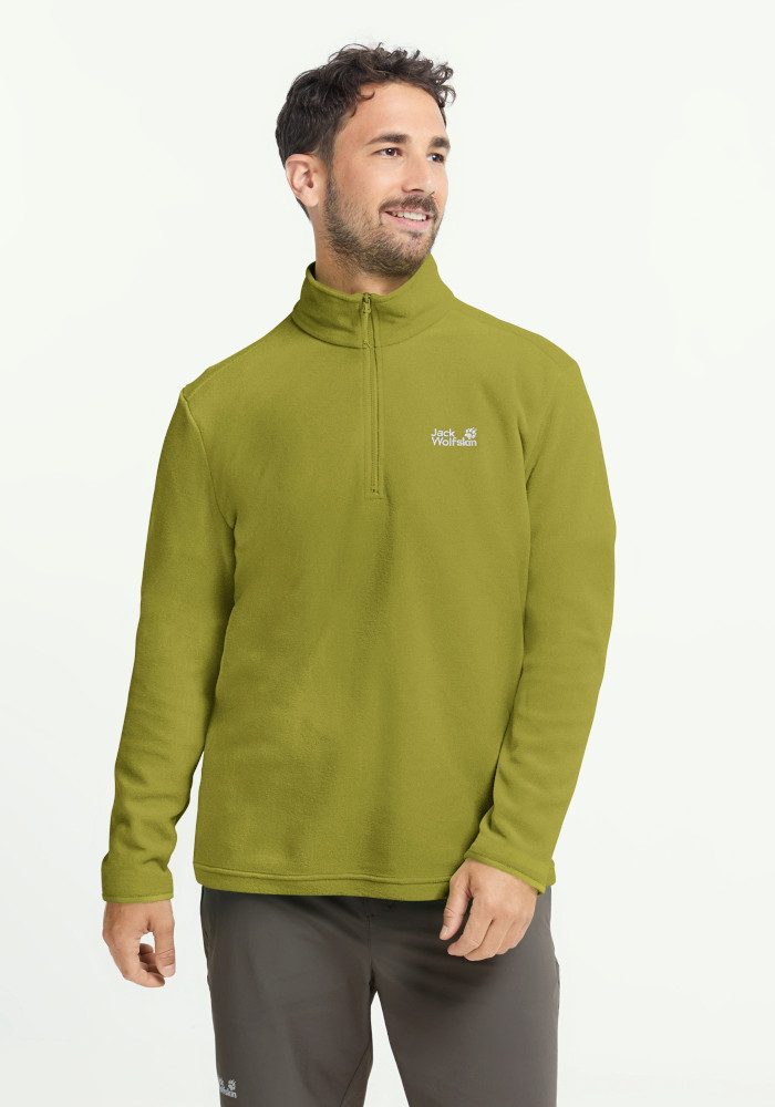 Jack Wolfskin Fleecepullover TAUNUS 100 HZ M mit Reißverschluss, wasserabweisend, windabweisend, atmungsaktiv