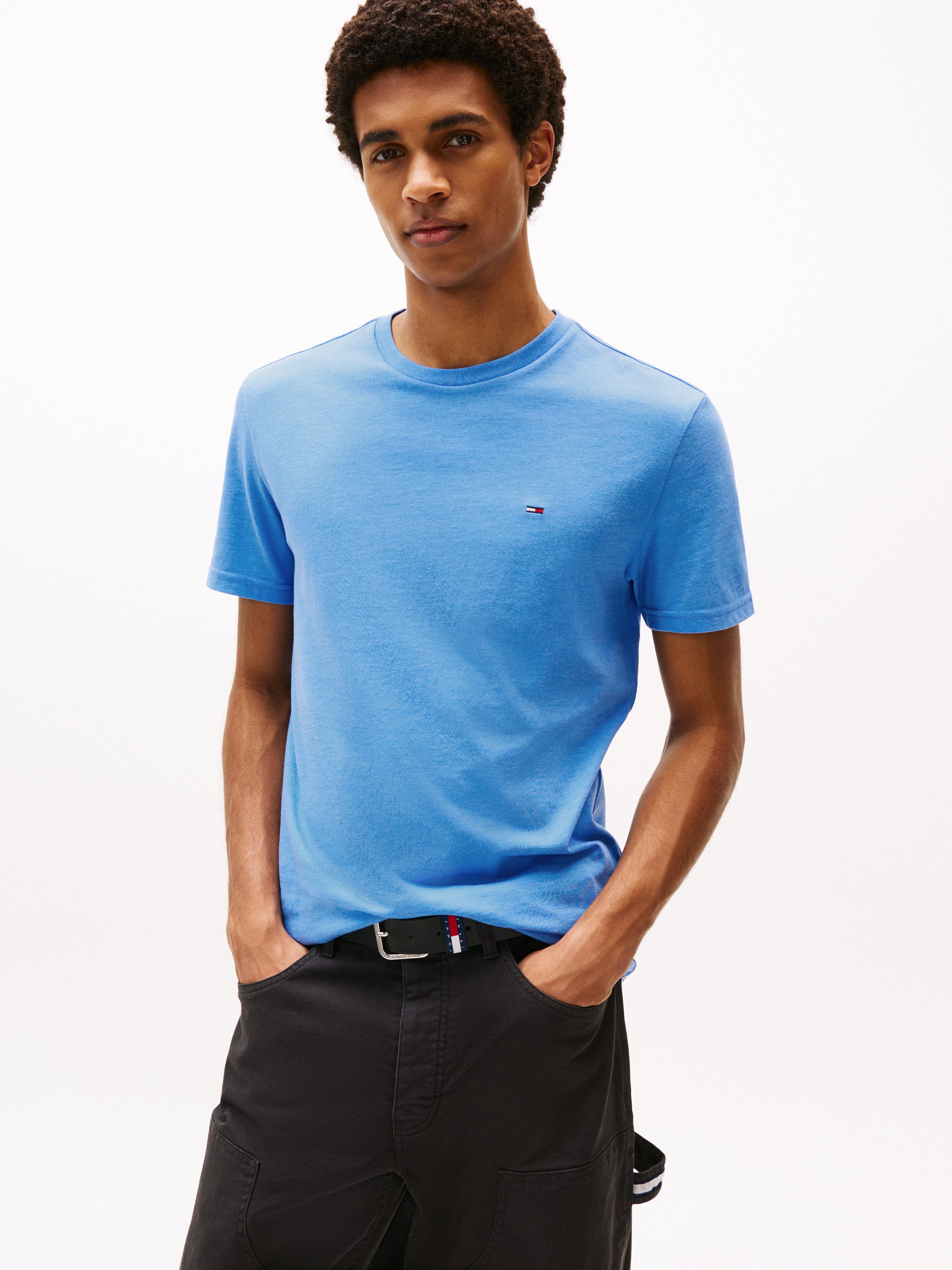 Tommy Jeans T-Shirt TJM XSLIM JASPE HTR TEE EXT Mit Rundhalsausschnitt günstig online kaufen