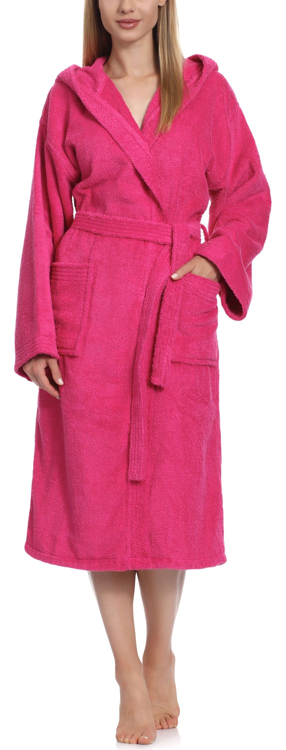 Ladeheid Bademantel Damen Frottee Bademantel aus günstig online kaufen