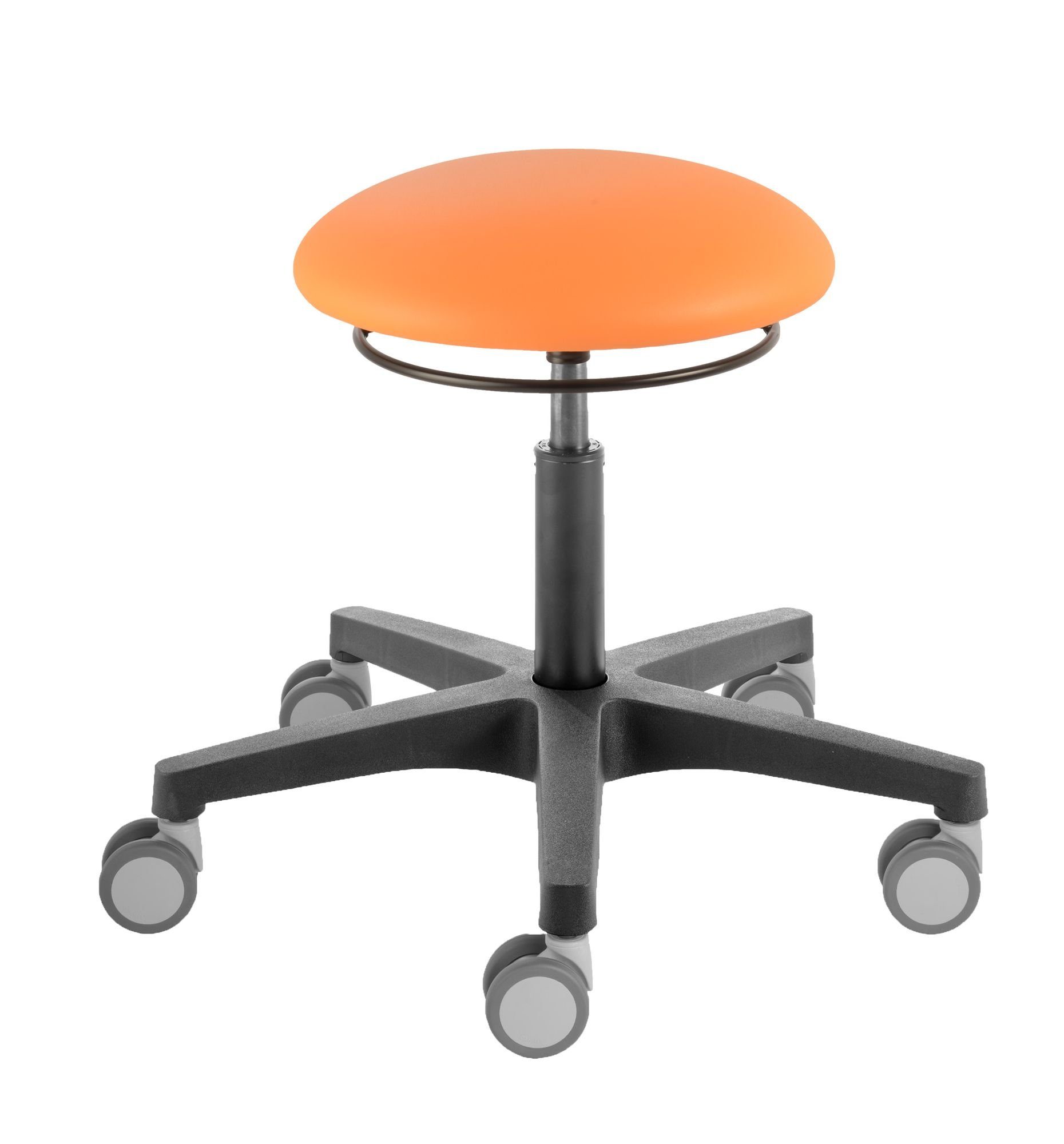 Prova Nova Drehhocker Roll- und Drehhocker Poppi® Dijon 4155, Sitzhöhe ca. 46-59 cm,Pilzsitz