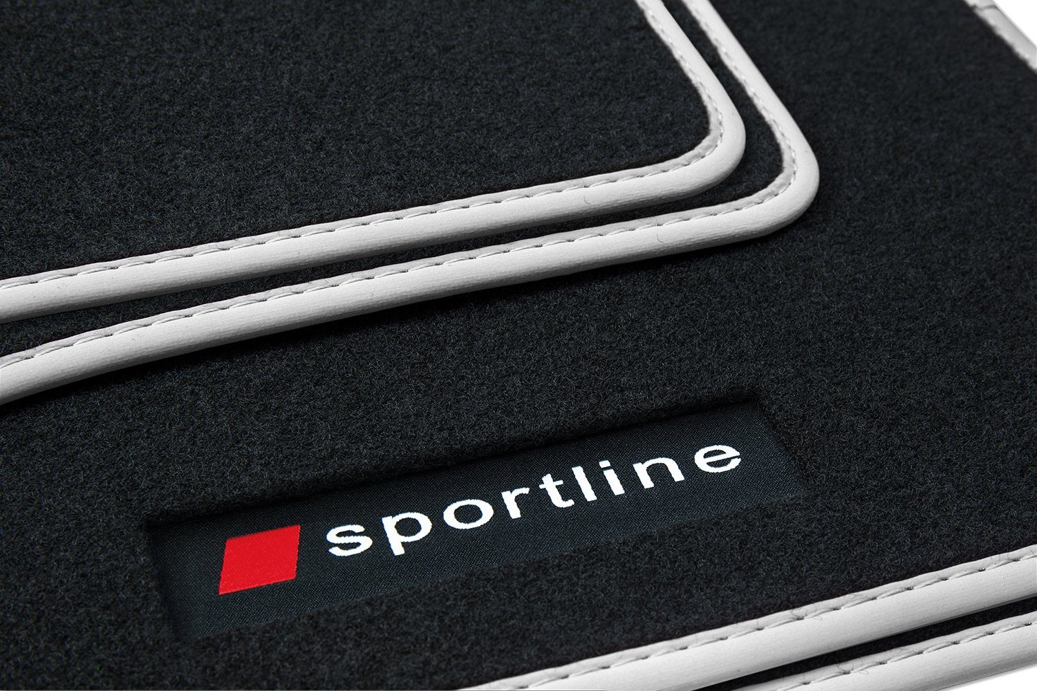 teileplus24 Auto-Fußmatten PV101 Velours Fußmatten Set kompatibel mit Audi A3 8P 8PA 2003-2012