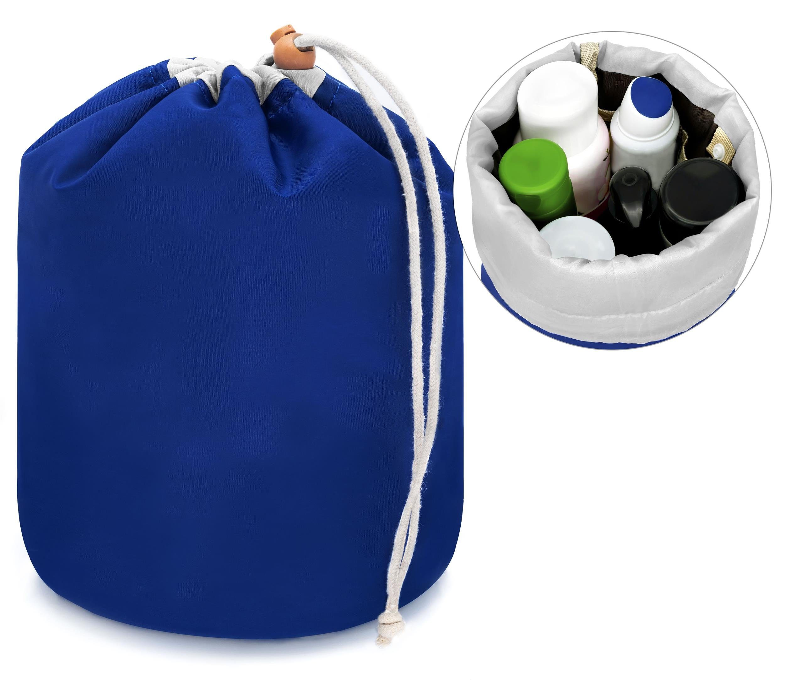 Kosmetik Travel Make-Up Tasche MyGadget Transparente Kosmetiktasche Größe L PVC Wasserdicht Flüssigkeiten für Flugzeug Handgepäck Kulturtasche 