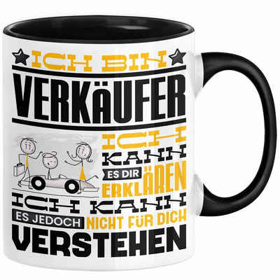 Trendation Tasse Verkäufer Geschenk Kaffee-Tasse Geschenkidee für Verkäufer Ich Bin Ver