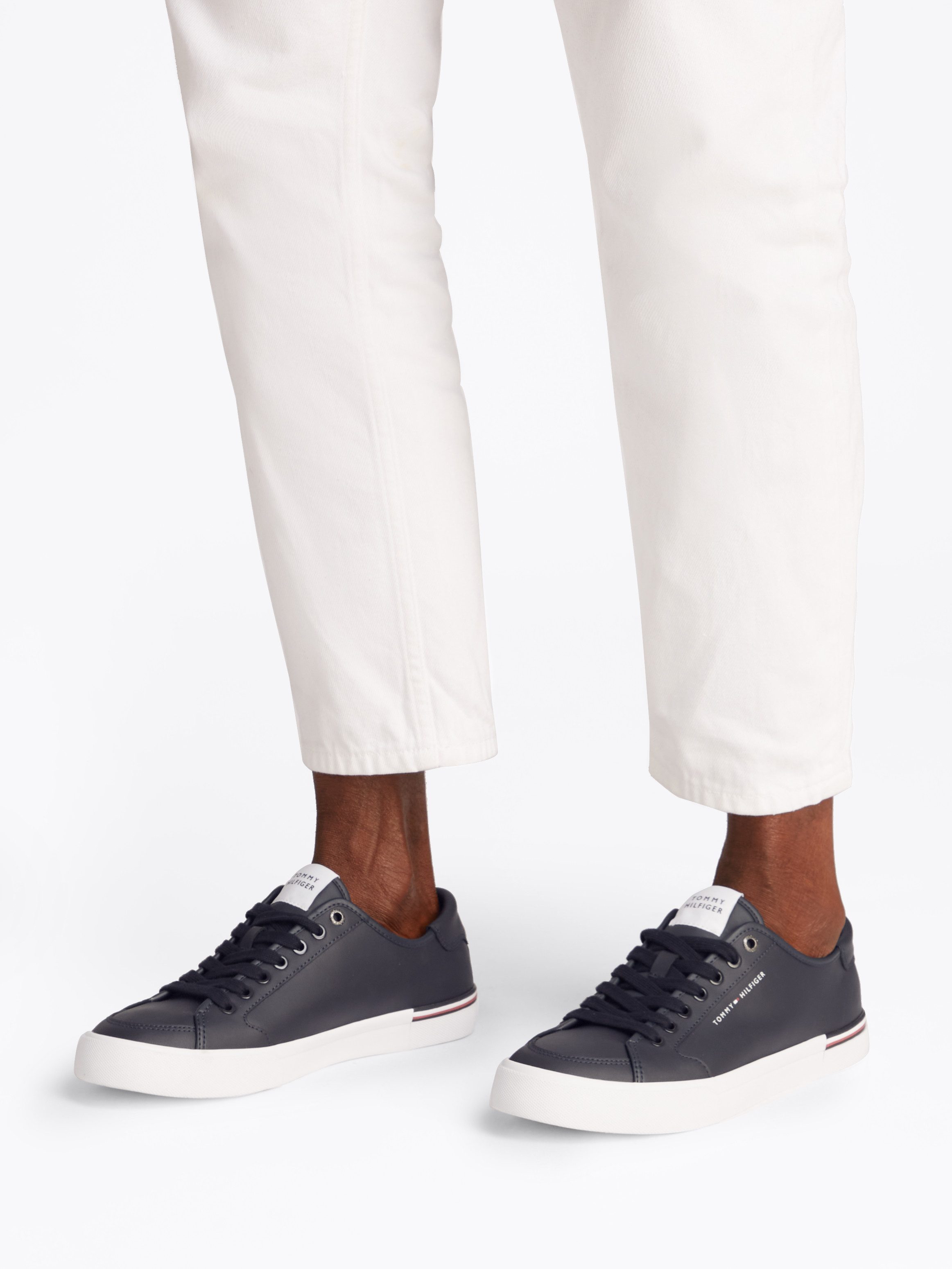 Tommy Hilfiger CORE CORPORATE VULC LEATHER Sneaker, Freizeitschuh, Halbschu günstig online kaufen