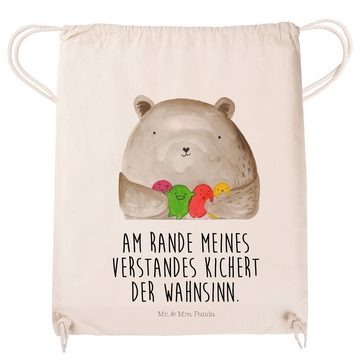 Mr. & Mrs. Panda Sporttasche Bär Gefühl - Transparent - Geschenk, Verrückt, Teddy, Beutel, Tasche, (1-tlg), Pandacharme
