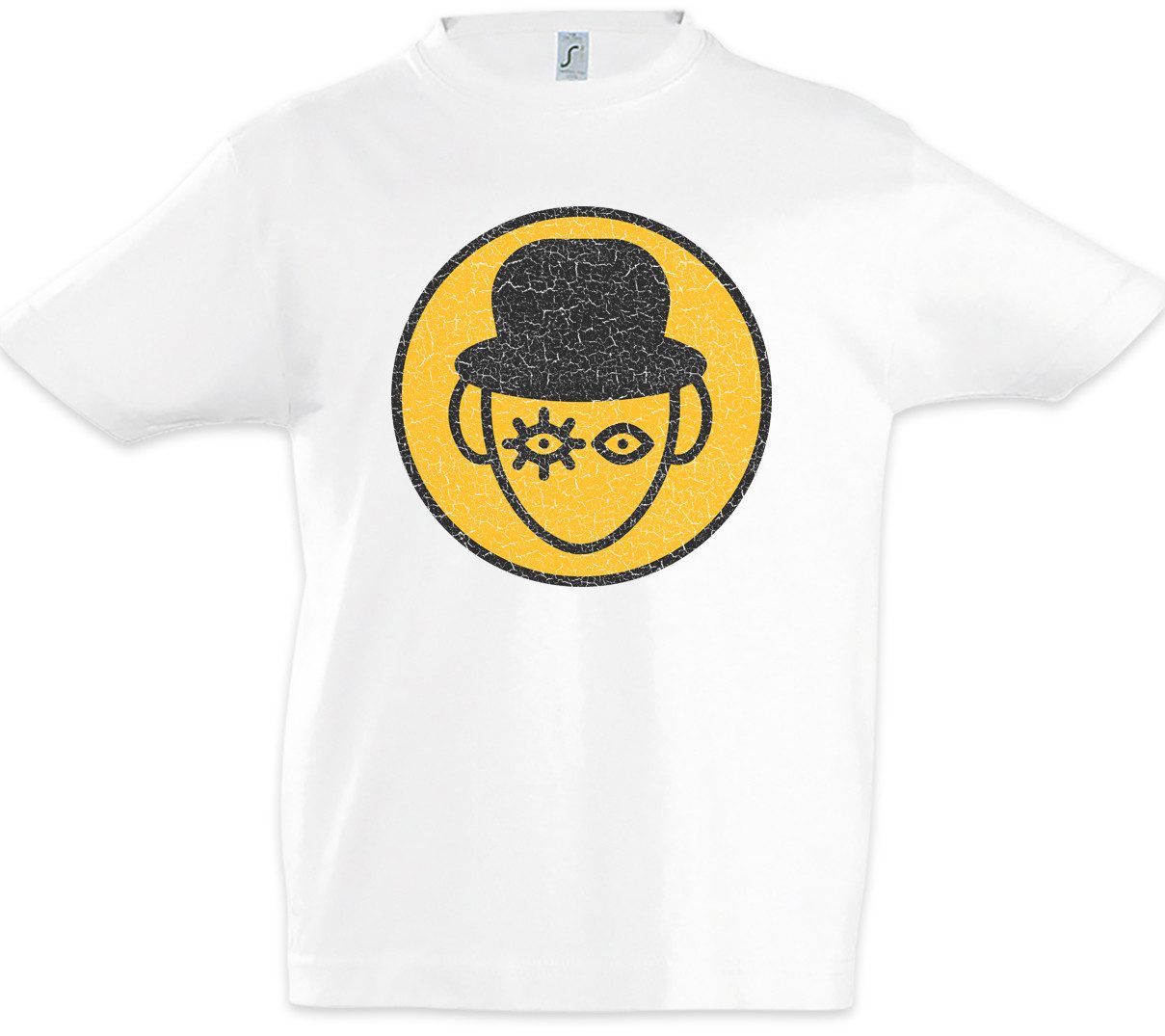 Print-Shirt Clockwork Alex Kinder T-Shirt Uhrmacher Orange Uhrwerk Movie Film Mod