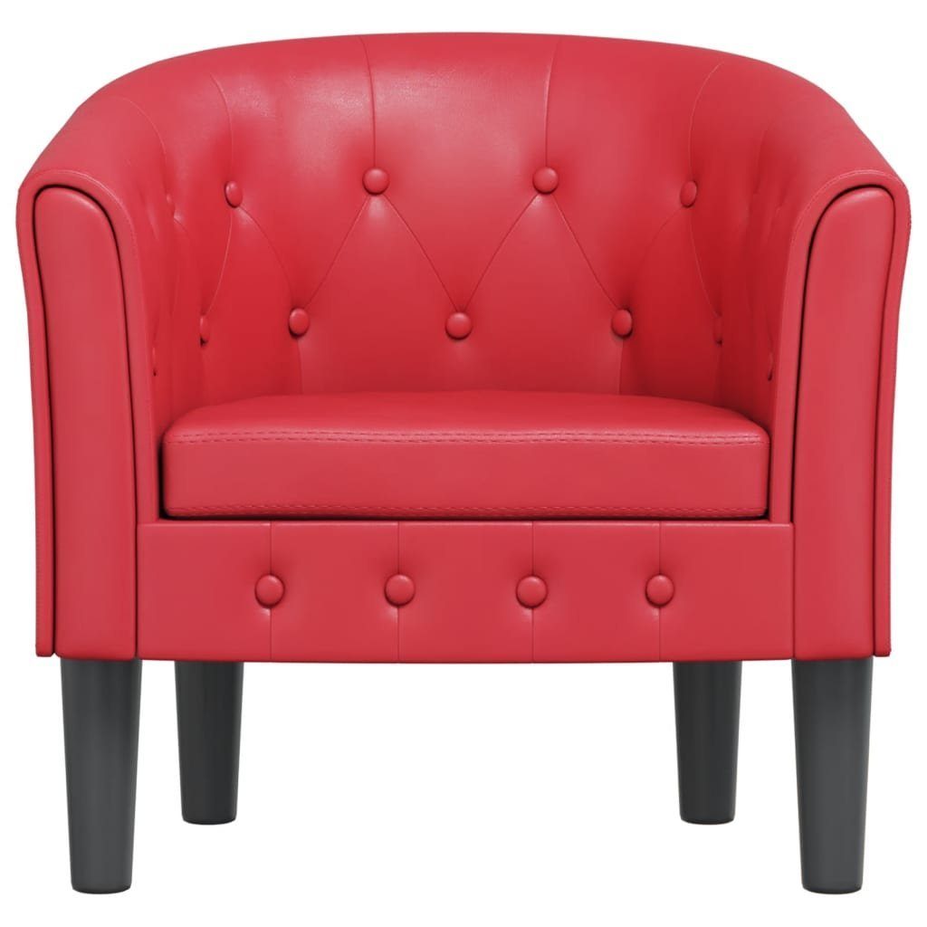 vidaXL Sessel Clubsessel Rot Kunstleder (1-St) günstig online kaufen