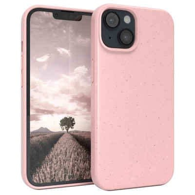 EAZY CASE Handyhülle Bio Case für Apple iPhone 14 6,1 Zoll, Schutzhülle biologisch abbaubar elastisch Telefonhülle passgenau Pink