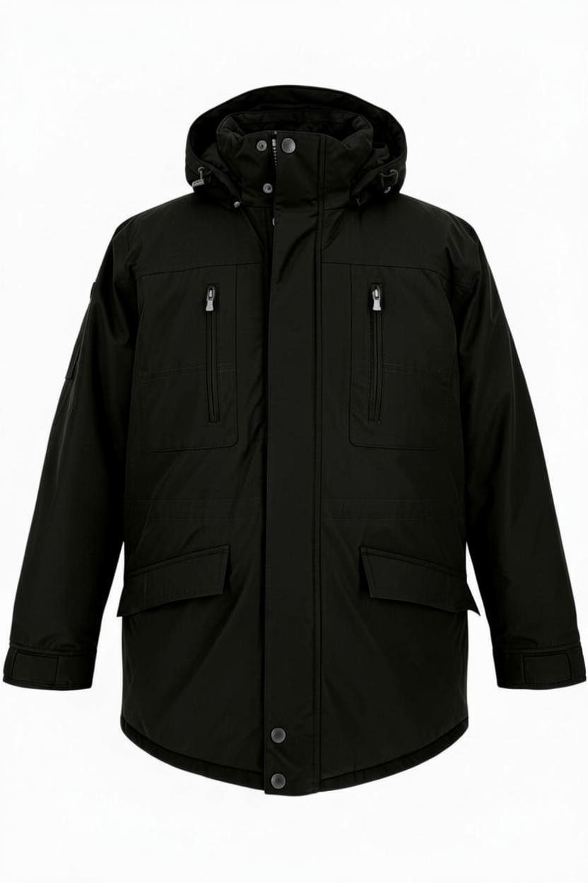 Wellensteyn Allwetterjacke Herrenjacke Golfjacke-Winter Schwarz