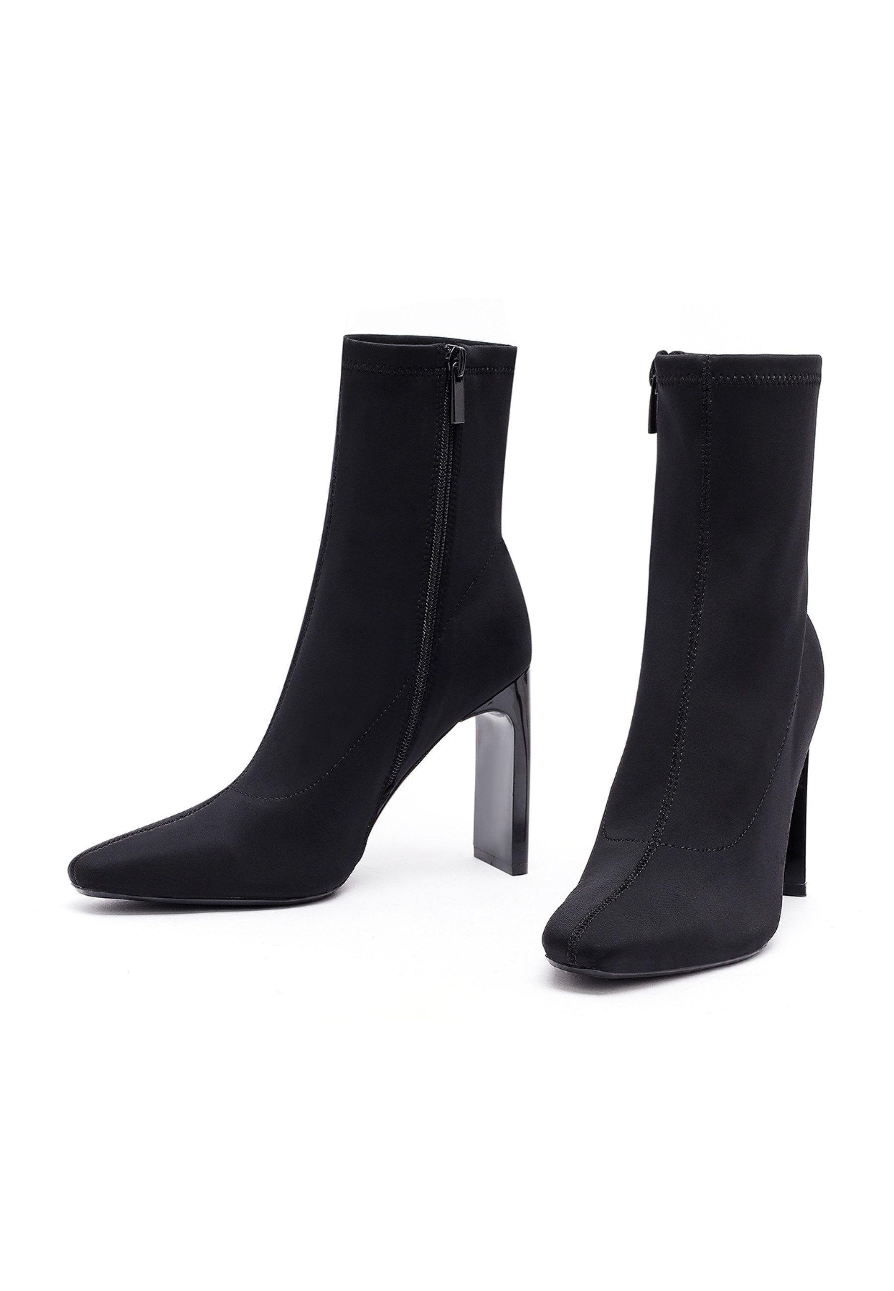 Derimod High Heel-Stiefeletten aus Textil Ankleboots günstig online kaufen