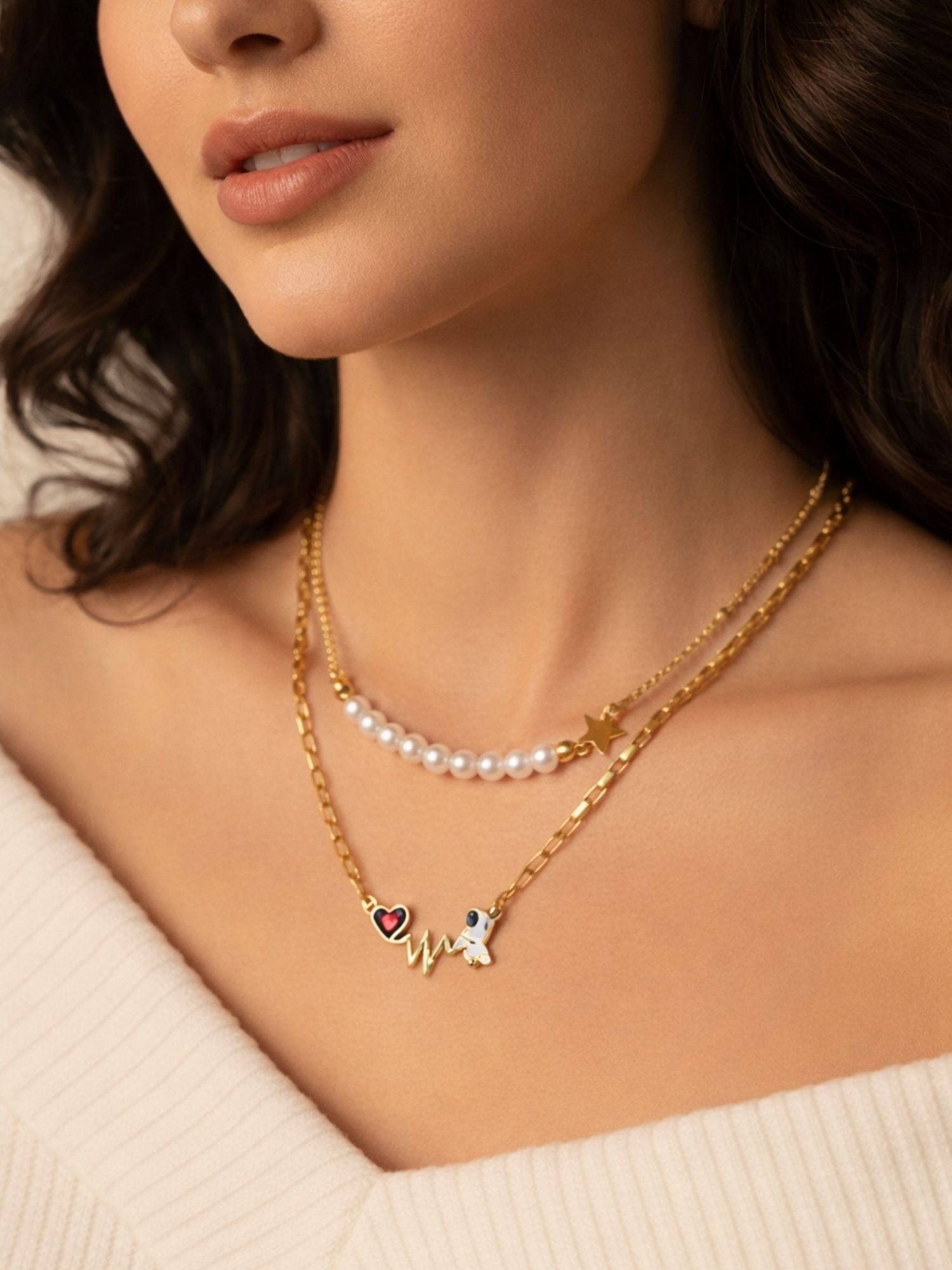 BS Schmuckdesign Statementkette Halskette Damen Layerkette mehrreihig Kette günstig online kaufen