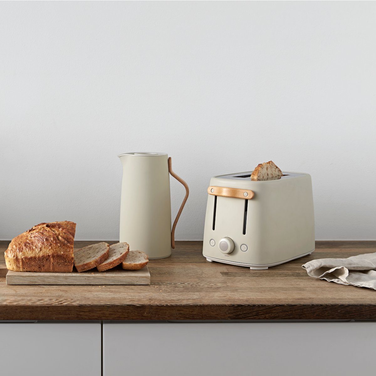 EMMA sandfarben Toaster matt Toaster Stelton