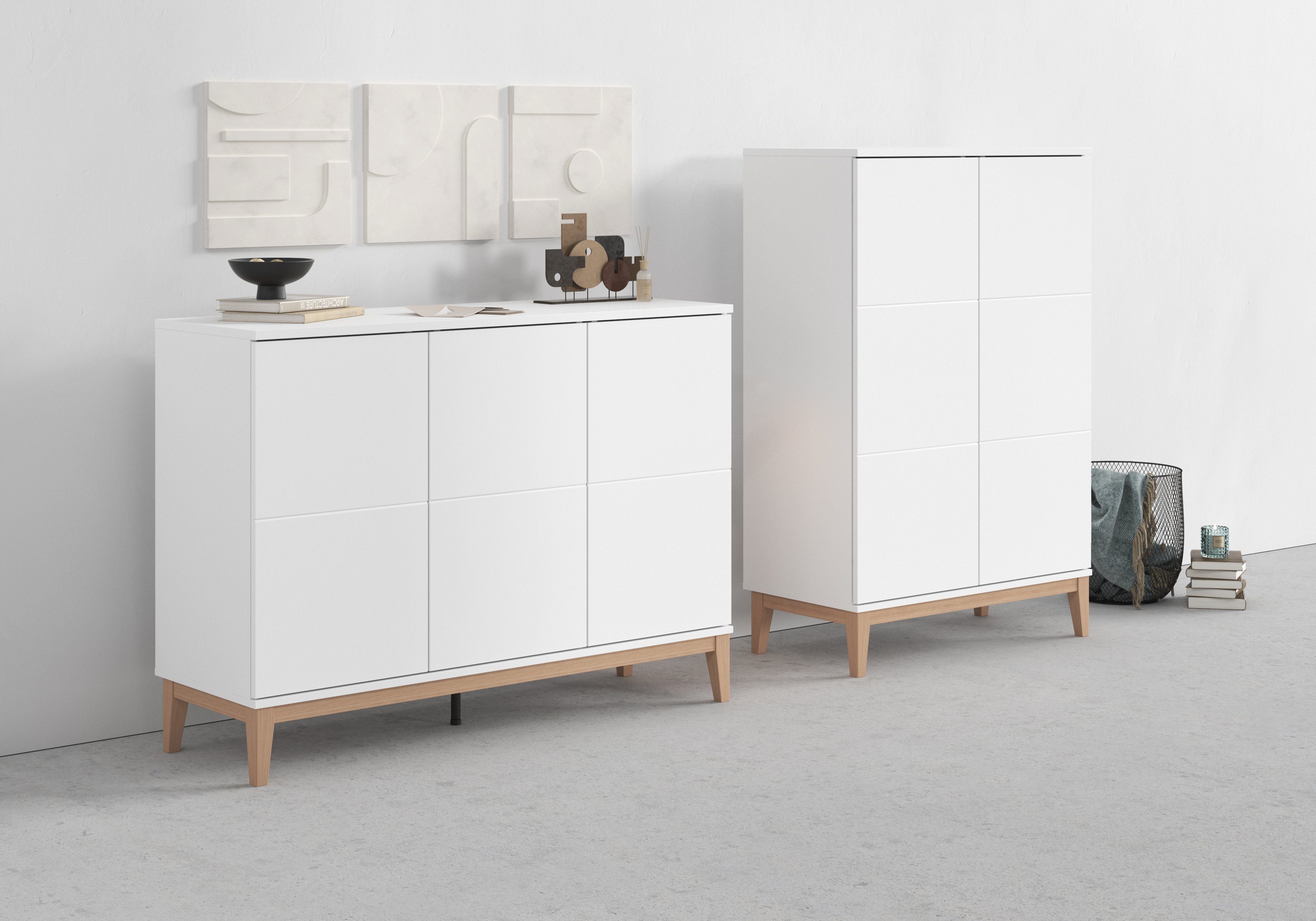 andas Highboard Maryd (1 St), Hochkommode mit Untergestell in Holzoptik günstig online kaufen