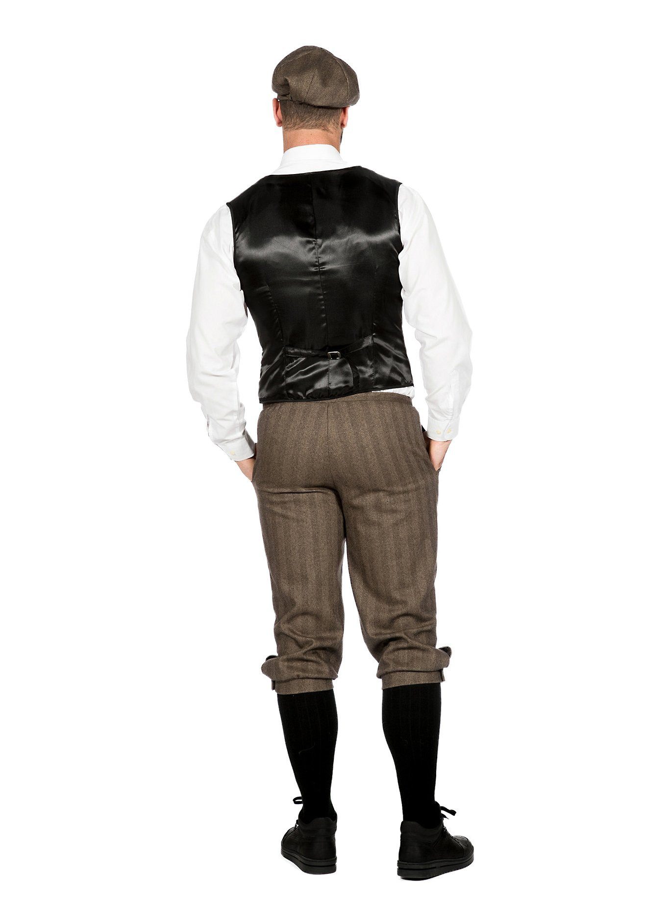 Metamorph Kostüm 20er Dandy braun - Karneval Faschingskostüm Herren, Elegante Kombination aus Weste, Hose und Mütze