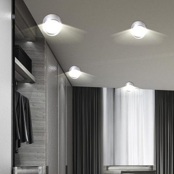 Nordlux LED Einbaustrahler, LED-Leuchtmittel fest verbaut, Warmweiß, LED Decken Aufbau Leuchte Schlaf Gäste Zimmer DOWN