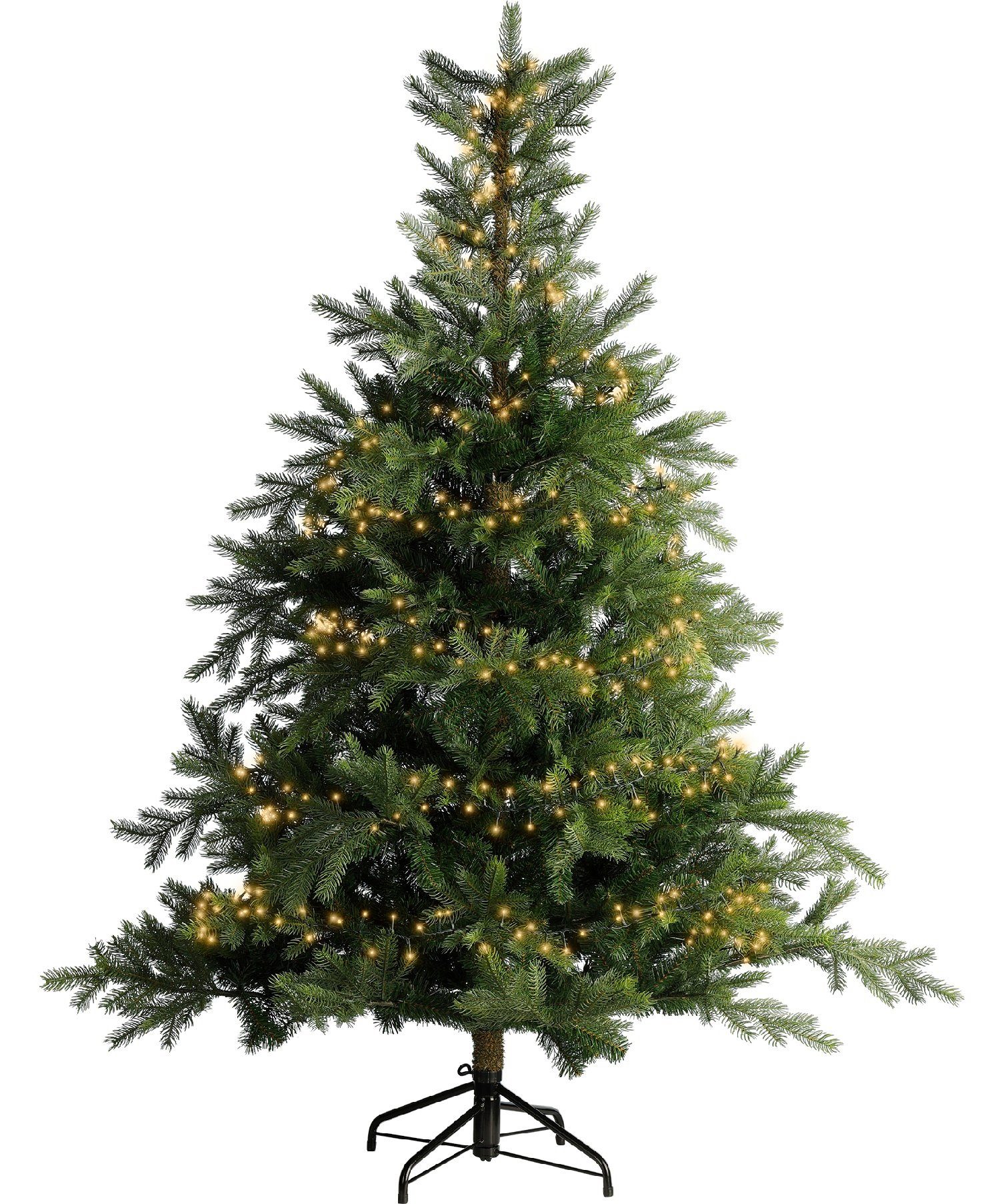 Lumineo LED-Lichterkette Lumineo Lichterkette COMPACT 1000 LED 22,5 m klassisch warm, grün, Dimmbar, Timer, Indoor/Outdoor, + 5 m Zuleitung