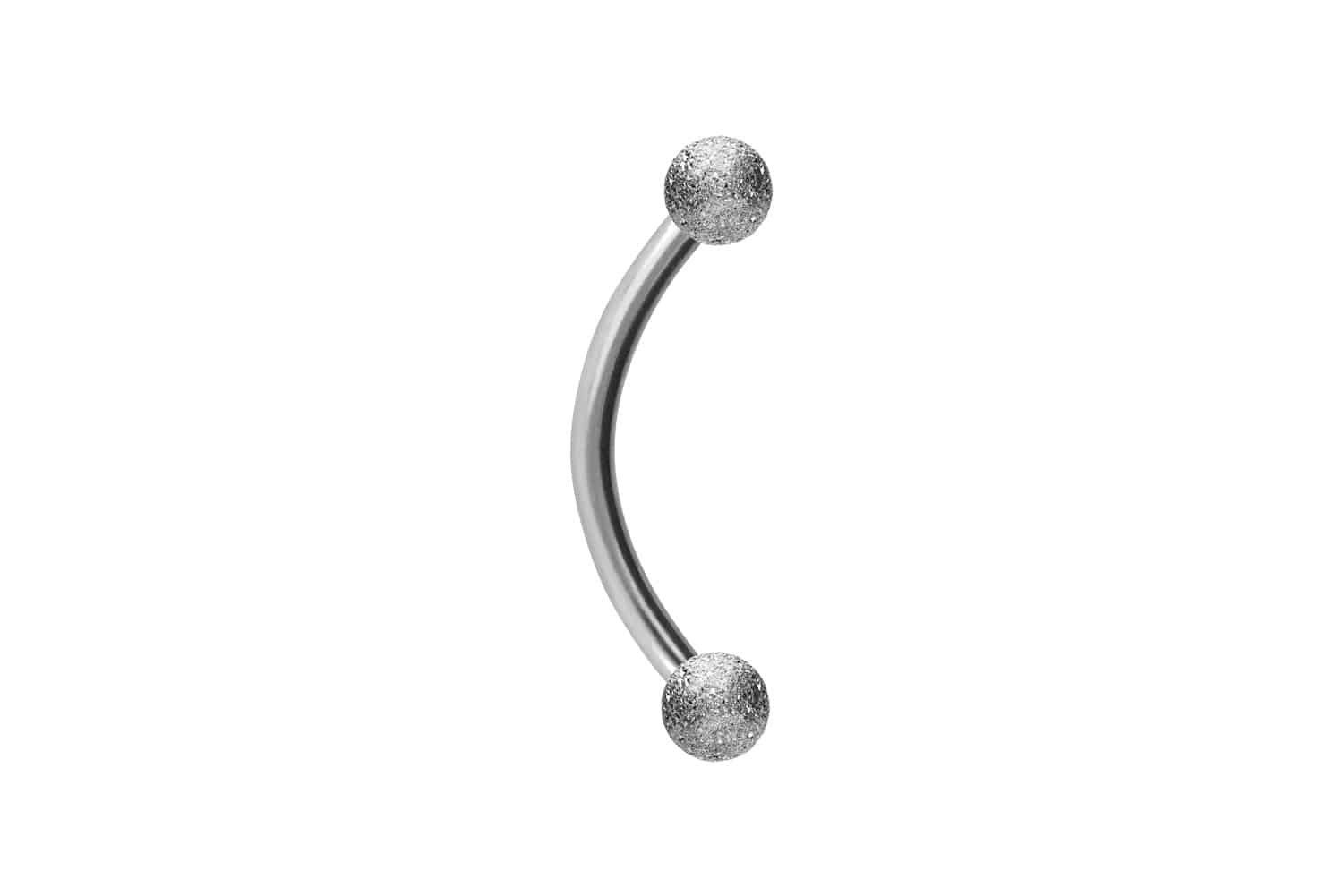 PIERCINGLINE Bauchnabelpiercing Chirurgenstahl Banane DIAMANTOPTIK (Bananen, 1-tlg)