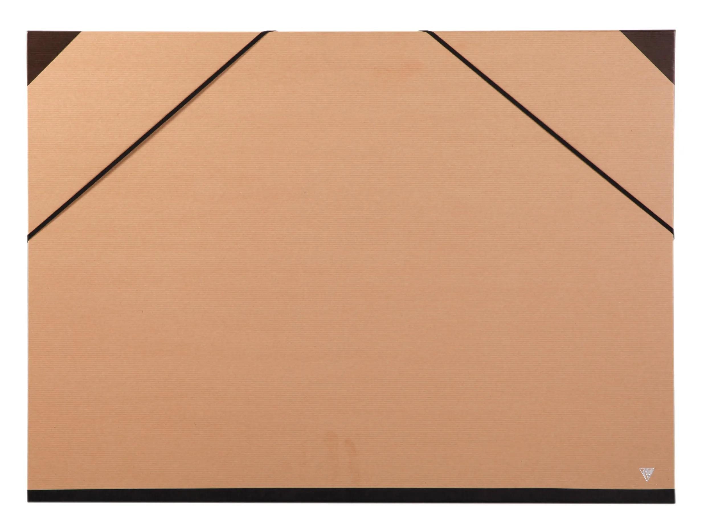CLAIREFONTAINE Schreibmappe 5x Zeichenmappe Kraft, 67x94 cm 56x76 cm Braun 44600C, Kunst Clairefontaine