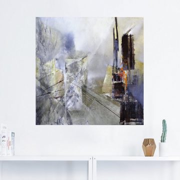 Artland Wandbild Abstrakte Komposition in weiß, Gegenstandslos (1 St), als Poster, Wandaufkleber in verschied. Größen