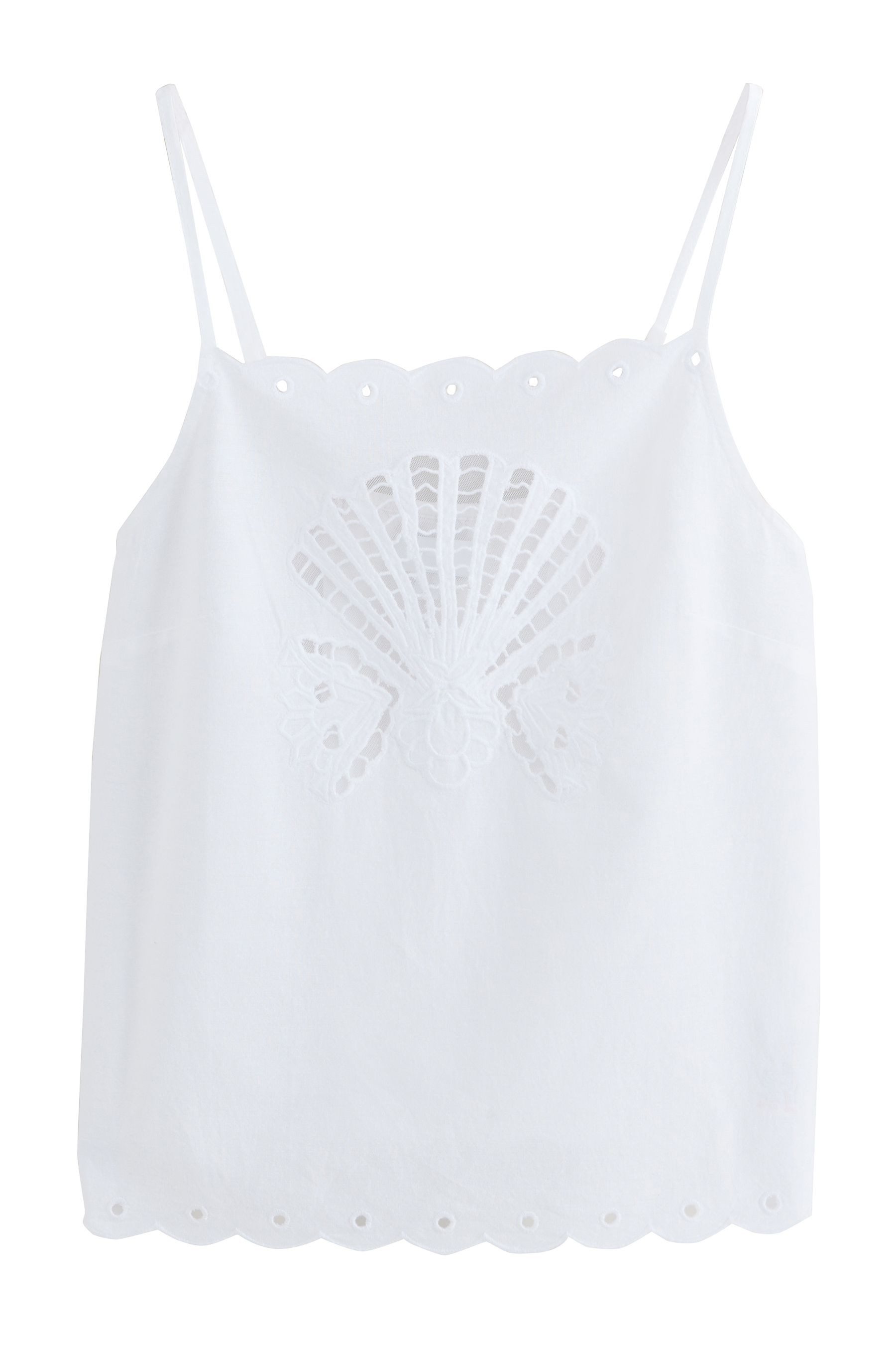 Next Trägertop Trägertop mit Lochstickerei und Cutwork (1-tlg)