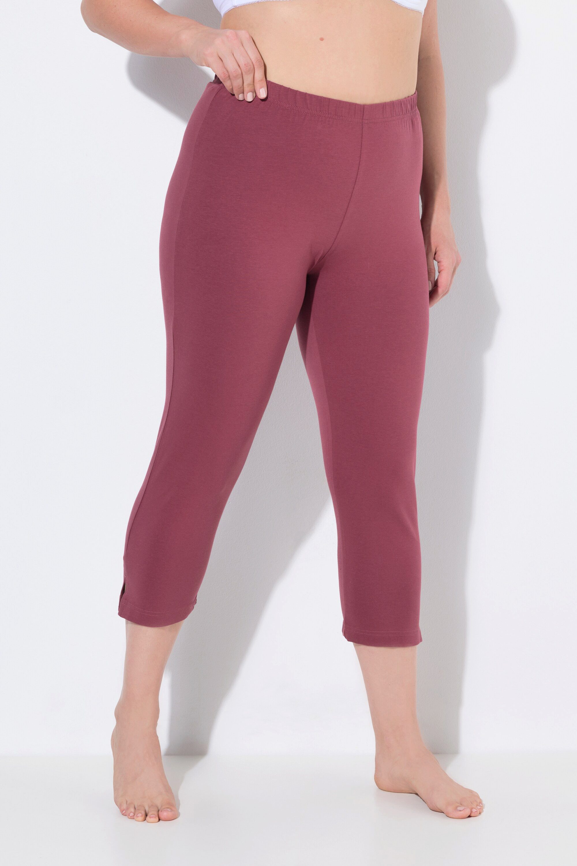 Ulla Popken Funktionshose Caprihose 7/8-Länge Elastikbund günstig online kaufen