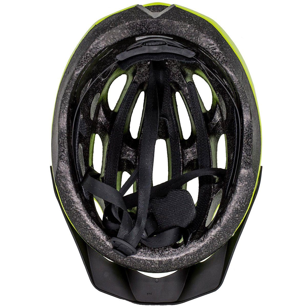 Airtracks Fahrradhelm Fahrradhelm Star S/M (53-58cm), L/XL (58-63cm), K-60 für Herren und Damen - EPS-Körper + IN MOULD / Neon Weiß Schwarz