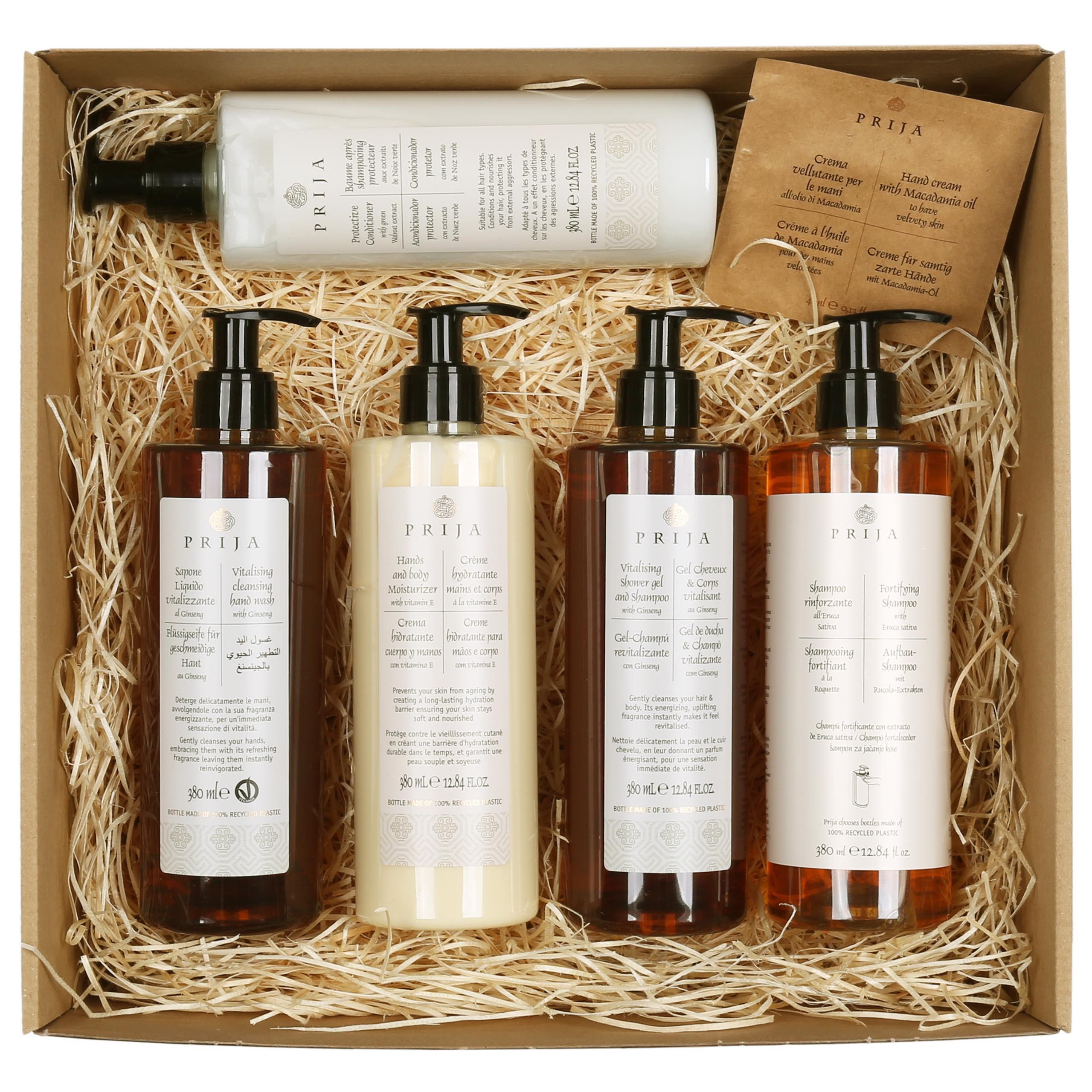 Körperpflegemittel Prija Geschenkset: 5x380ml + Handcreme 4ml FREE