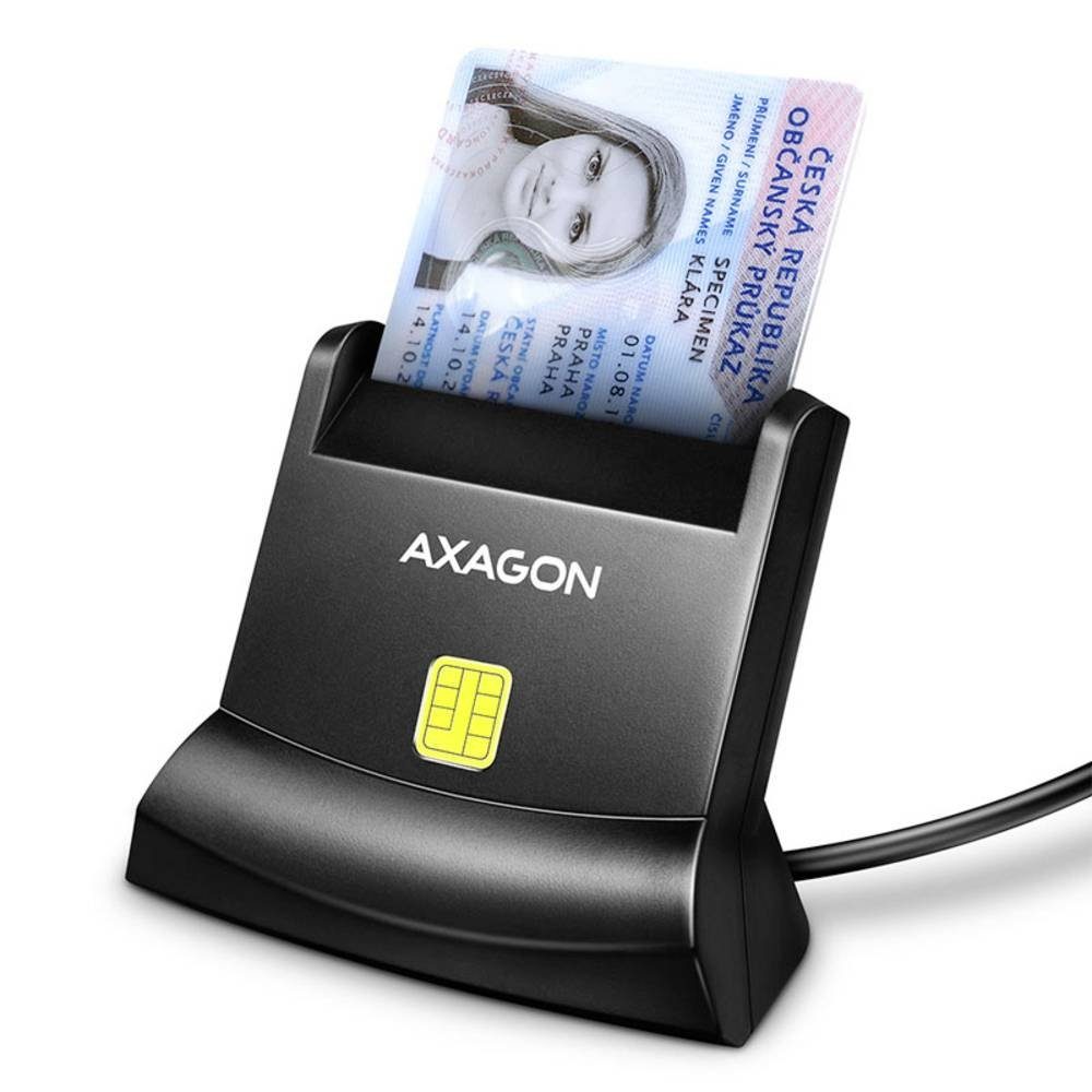 AXAGON HBCI-Chipkartenleser USB Smart Card StandReader CRE-SM4N
