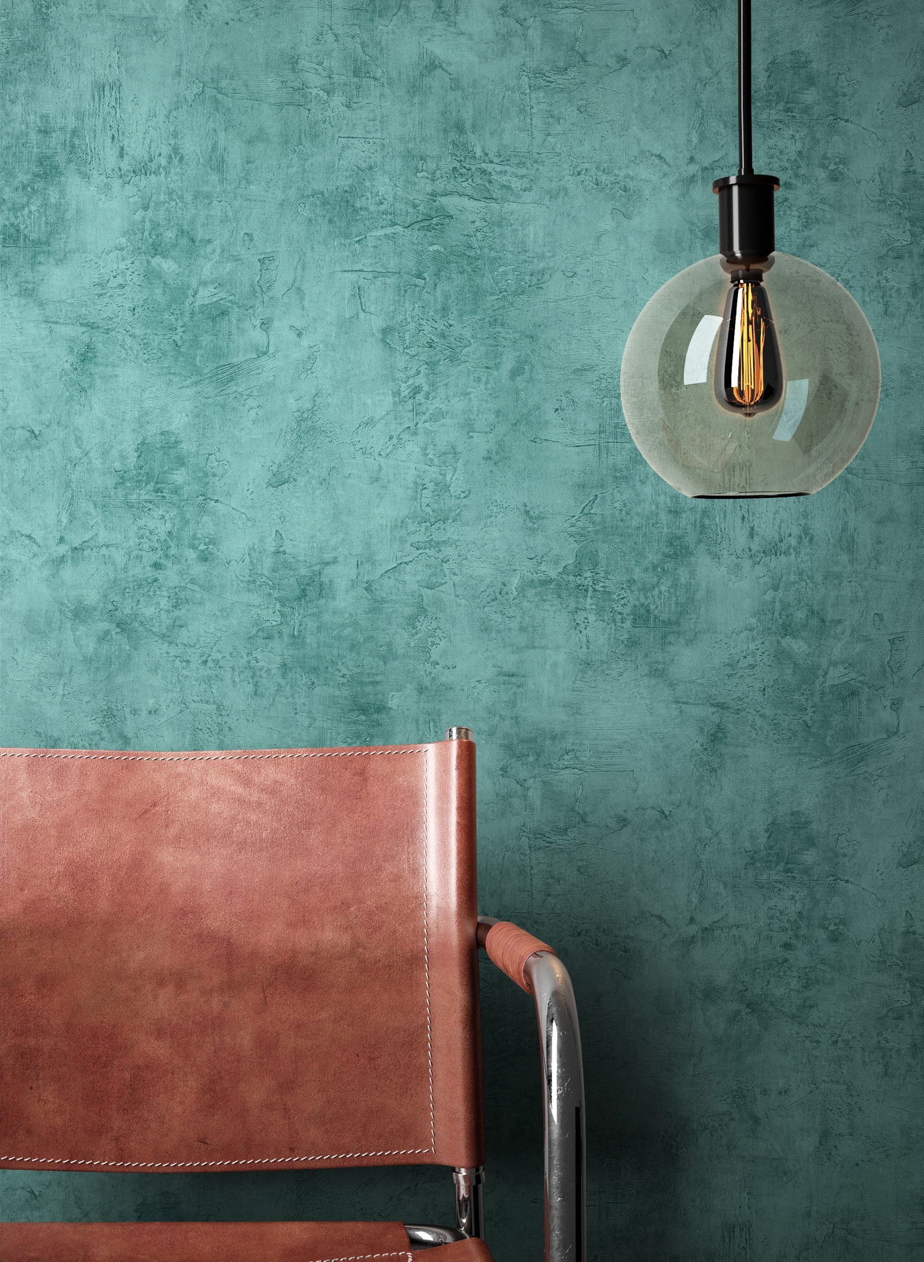 Newroom Vliestapete Milya Petrol Tapete Betontapete Beton,Zement,Putz-Optik, Petrol Tapete Modern Beton - Betonwand Betonoptik Blau Industrial Bauhaus Zement Putz-Optik für Wohnzimmer Schlafzimmer Küche, Betonwand