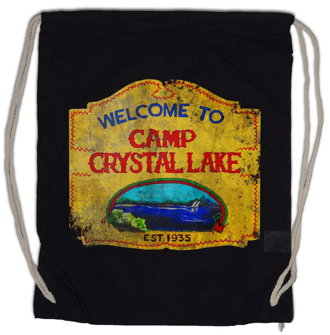 Turnbeutel Camp Crystal Lake Vintage Sign Turnbeutel Freitag Der Friday 13th The
