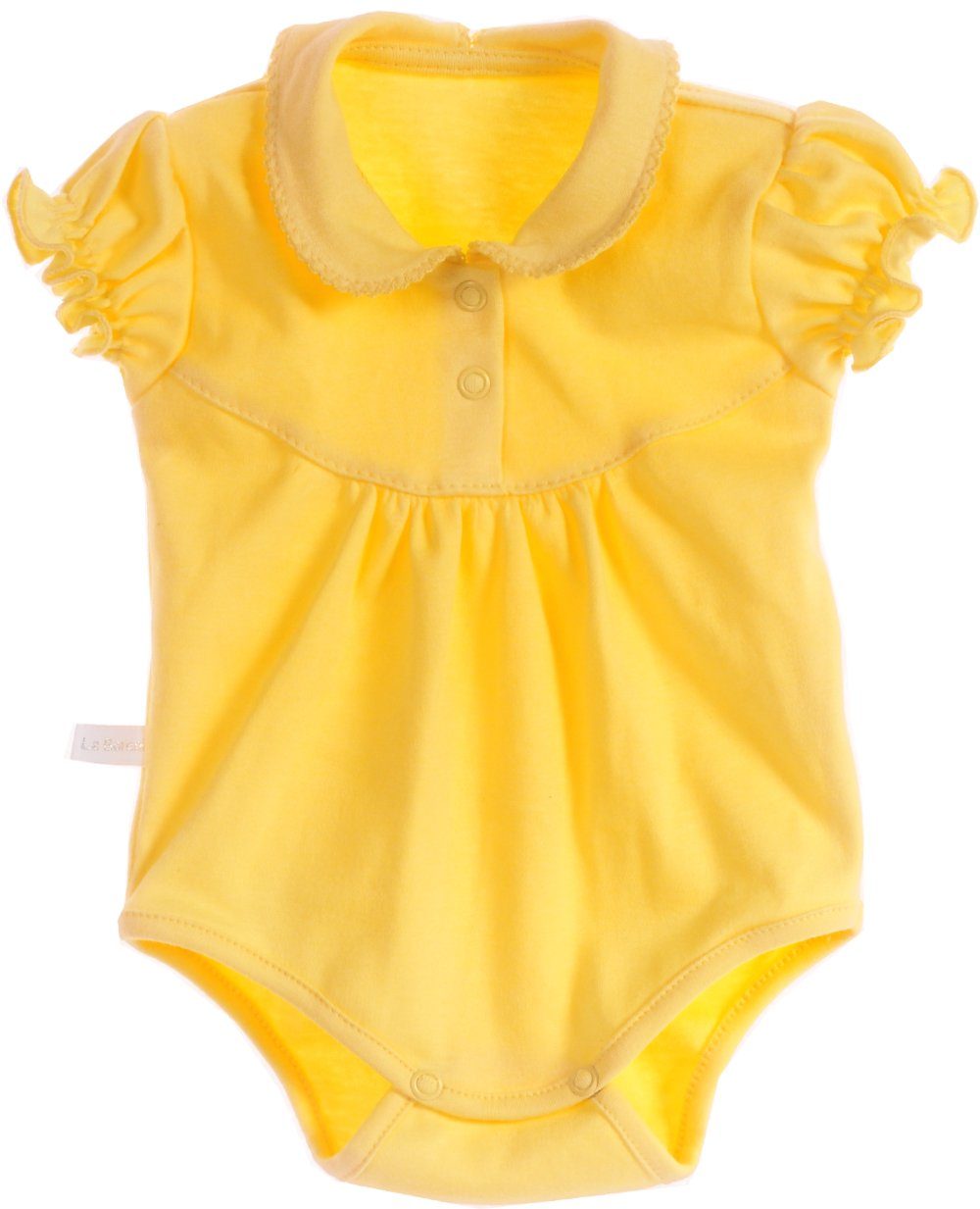 Body Baby Kurzarmbody mit Kragen in Gelb